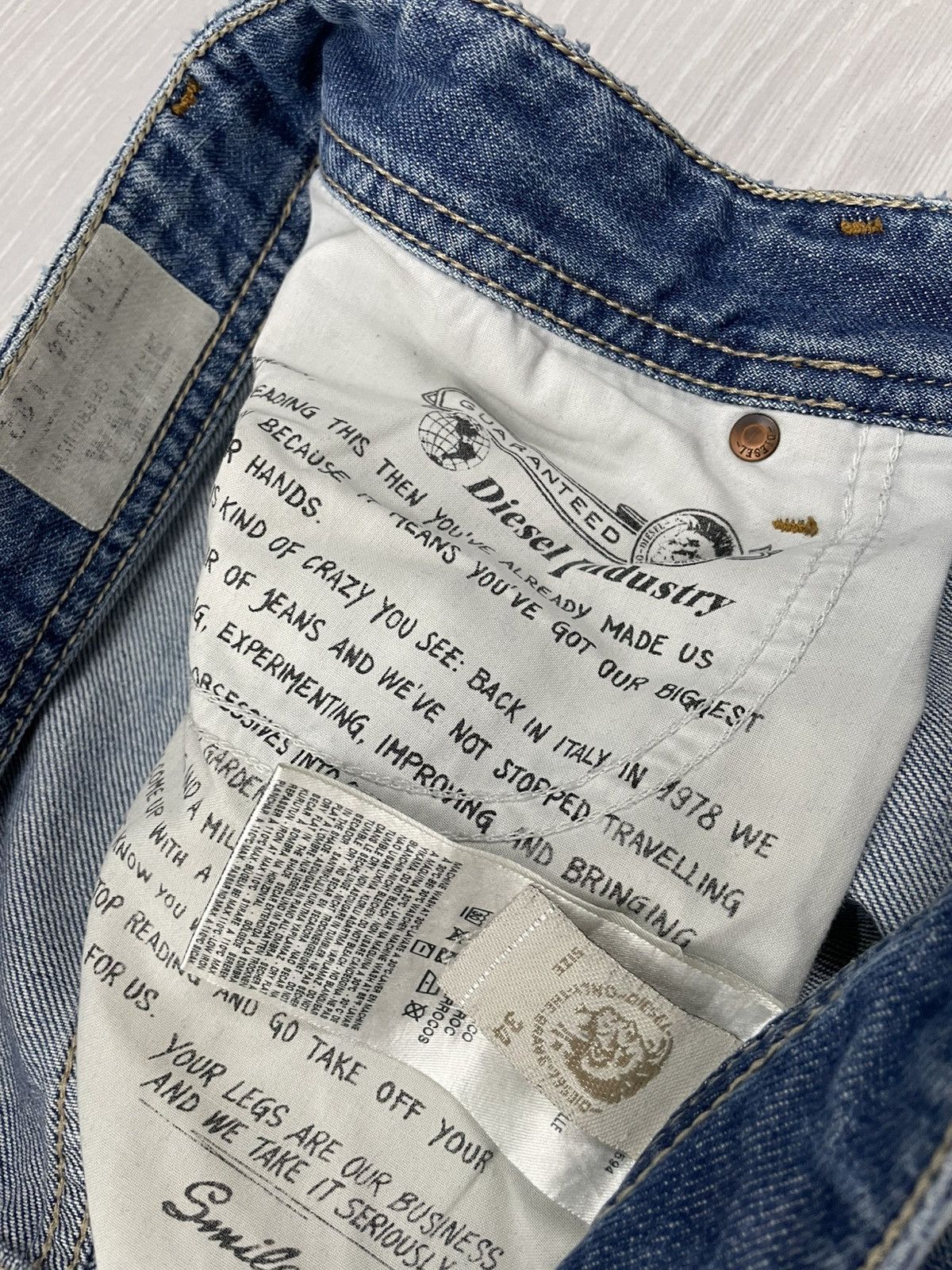 Hysteric Glamour Vintage Y2K Diesel Japanese Brand Denim Jeans Size US 34 / EU 50 - 11 Thumbnail