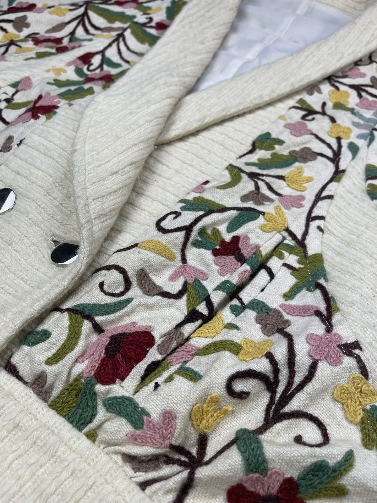 Japanese Brand Vintage Romina Embroidery Floral Tapestry Jackets Size M / US 6-8 / IT 42-44 - 5 Thumbnail