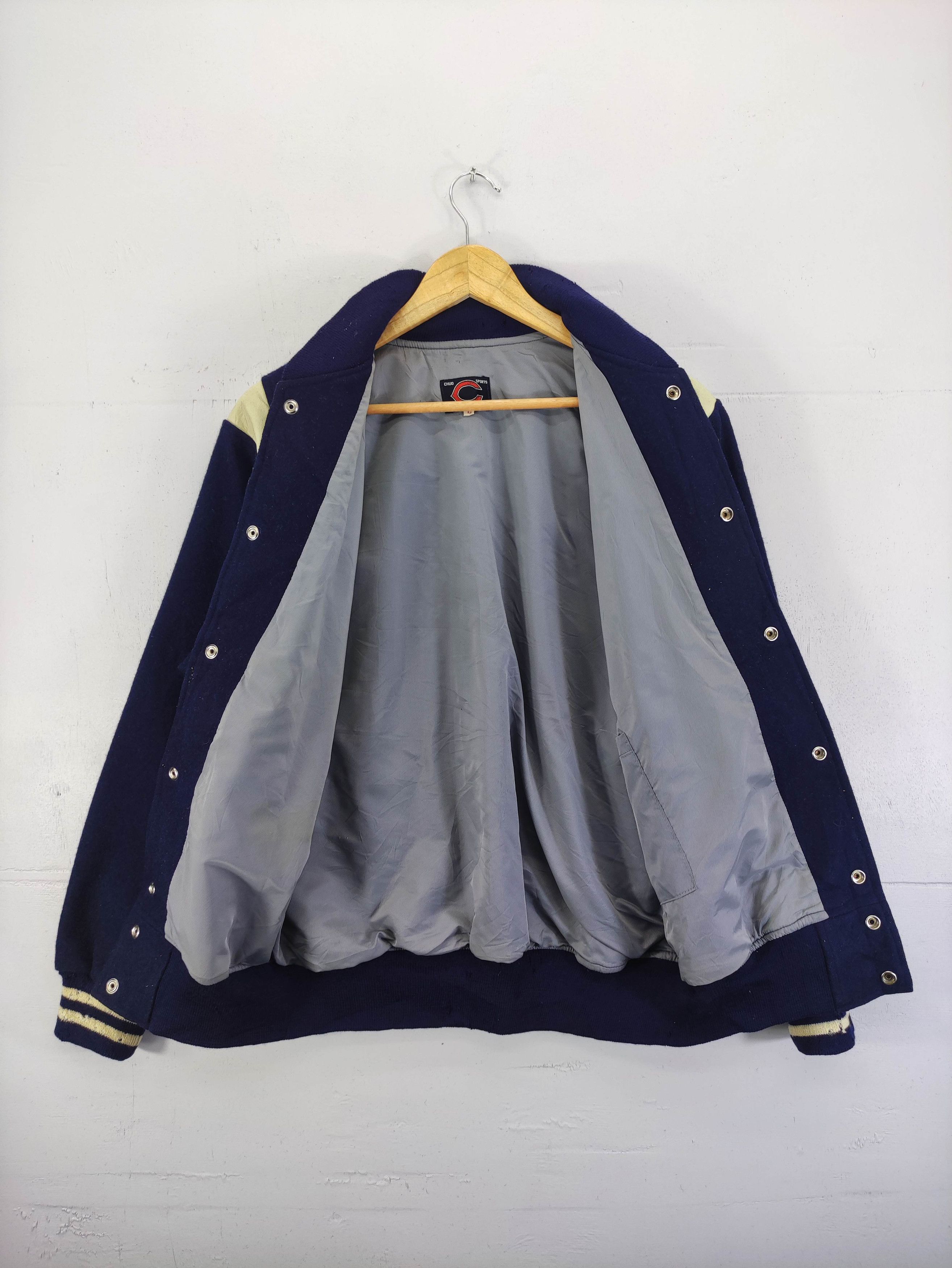 Japanese Brand Vintage Chuo Sports Varsity Wool Jacket Snap Button Size US L / EU 52-54 / 3 - 8 Thumbnail