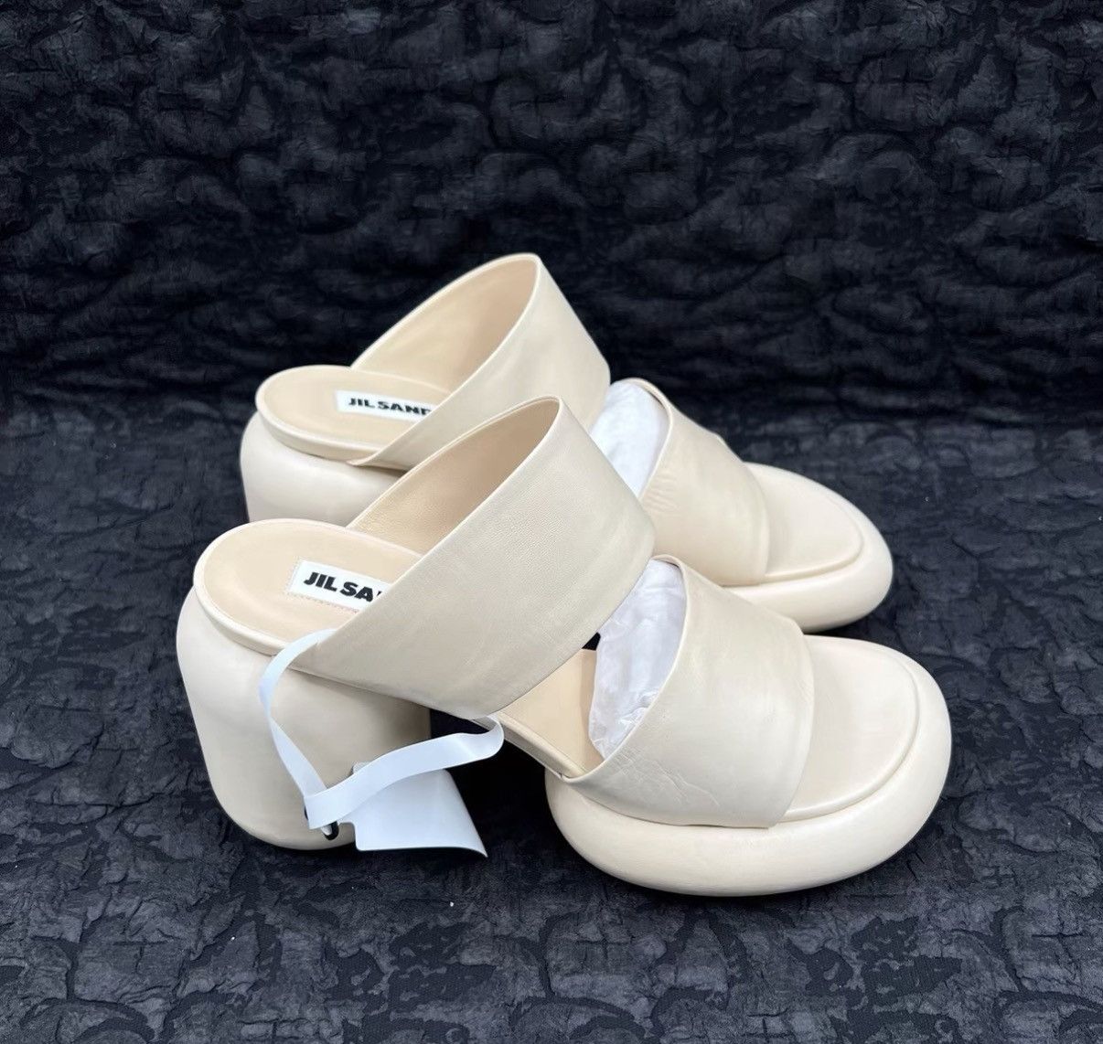 Jil Sander Jil Sander Milky White Platform High-Heel Sandals J41 Size US 7 / IT 37 - 3 Thumbnail