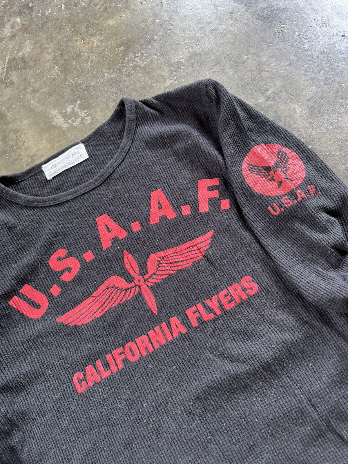 Japanese Brand ⚡️USAAF California Flyers Big Logo Long Sleeve Size M / US 6-8 / IT 42-44 - 2 Thumbnail