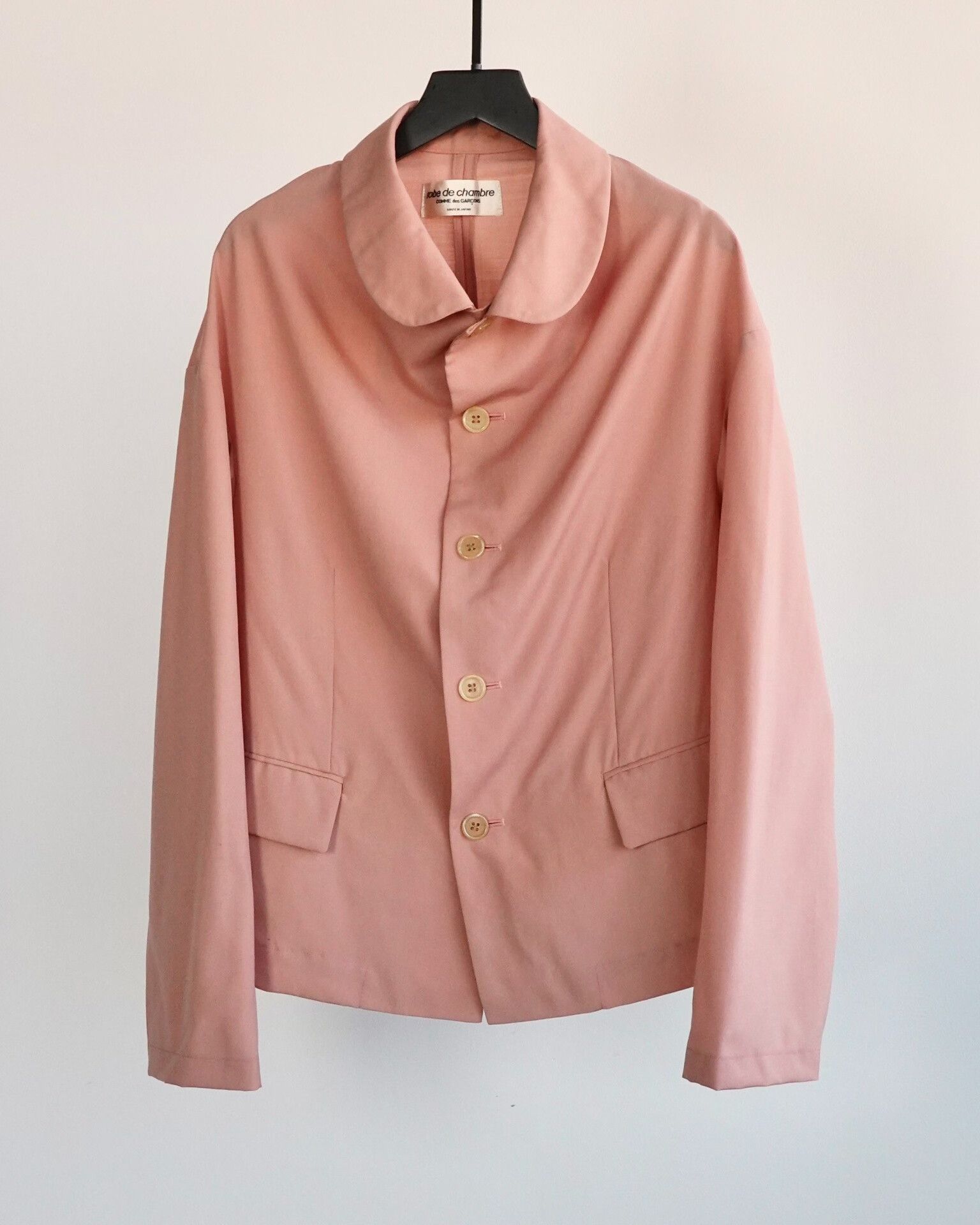 Comme des Garcons 90s Comme des Garçons Wool Wrap Coat Size L / US 10 / IT 46 - 1 Thumbnail