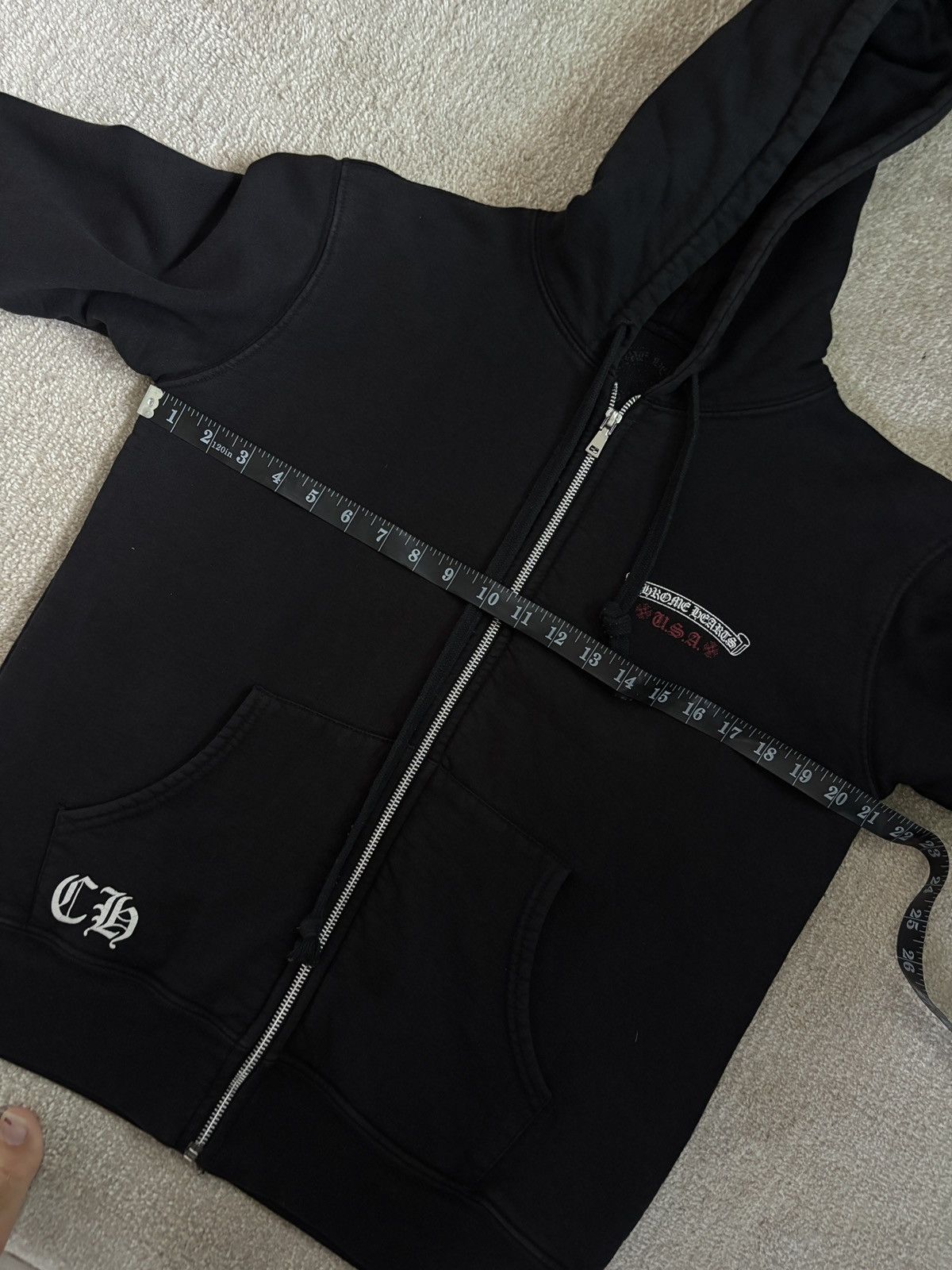 Chrome Hearts CHROME HEARTS THERMAL FLAG USA LOGO ZIP HOODIE Size US S / EU 44-46 / 1 - 12 Thumbnail