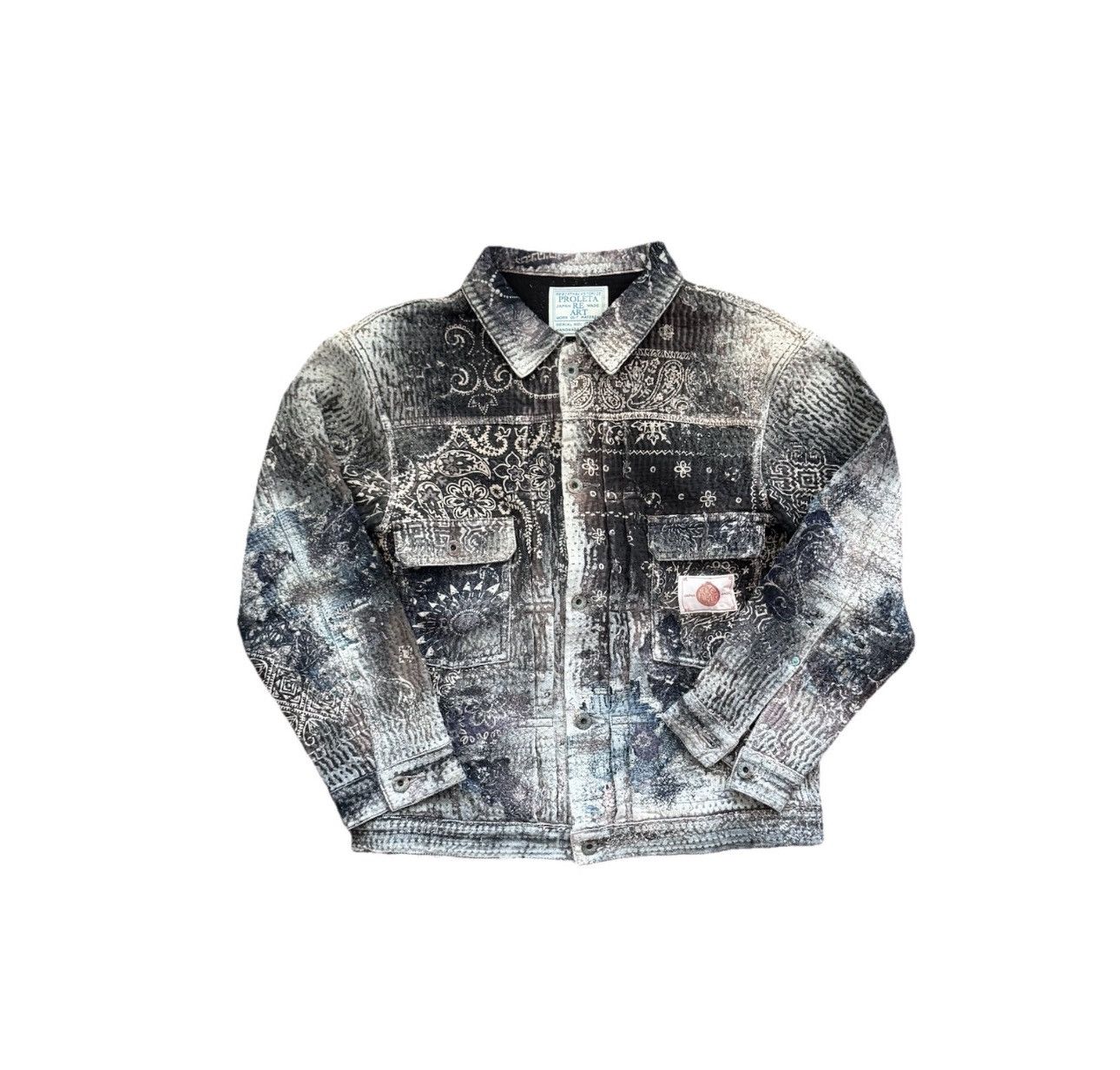 Proleta Re Art #783 1 of 1 BANDANA PRINT DENIM JACKET RRP $7,650 Size US M / EU 48-50 / 2 - 1 Thumbnail