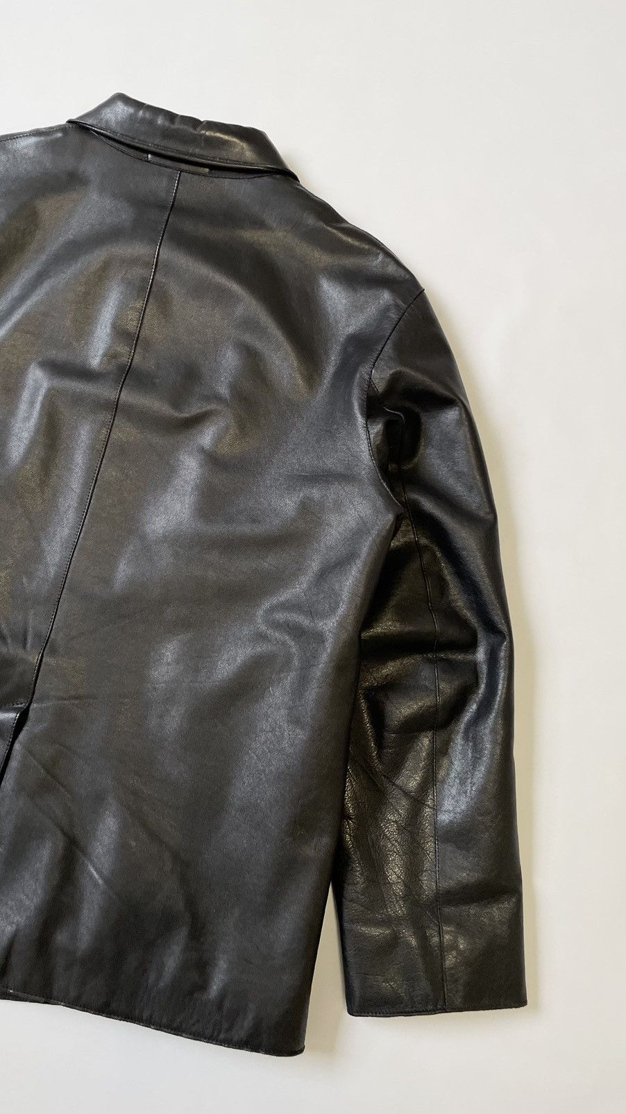Prada A/W 2000 Black Leather Jacket Size US M / EU 48-50 / 2 - 13 Thumbnail