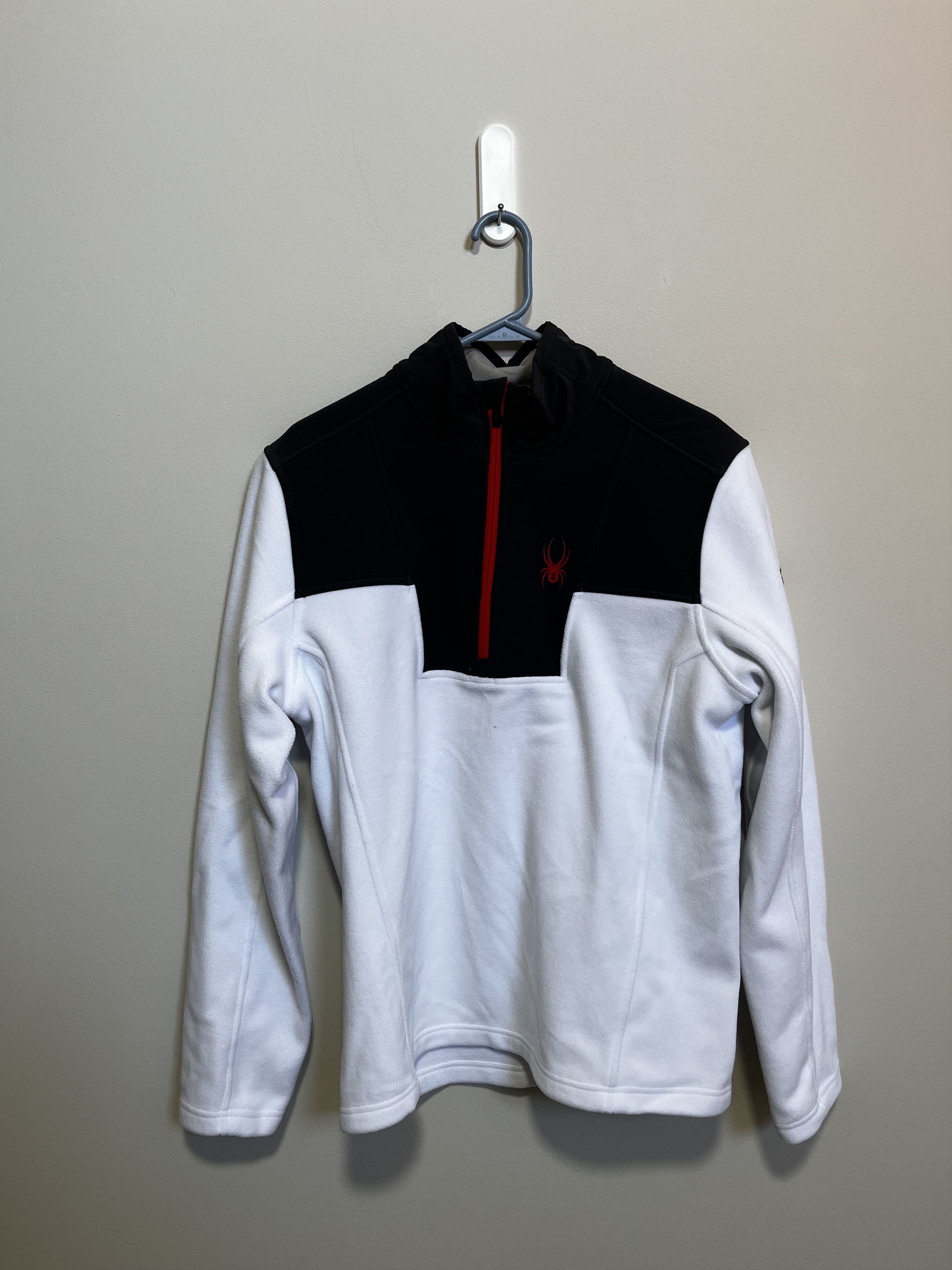 Spyder Spyder Core Quarter Zip Fleece Pullover (Size M) White/Black Size US M / EU 48-50 / 2 - 1 Thumbnail