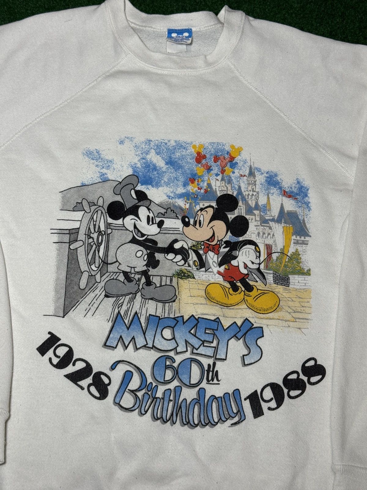 Disney Vtg 80s Disney Mickey Mouse 60th Birthday RARE Sweatshirt Size US XL / EU 56 / 4 - 2 Thumbnail