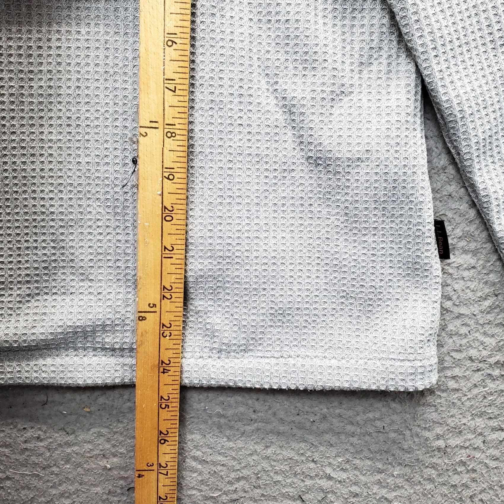 Vintage L.L. Bean Birchwood Brushed Waffle Anorak Sweater Womens L Gray Half Zip EUC Size L / US 10 / IT 46 - 3 Thumbnail