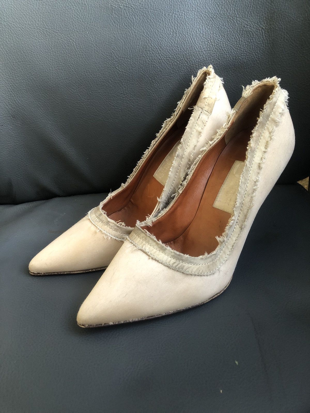 Lanvin Lanvin Beige Women’s Heels Size 38.5 Size US 7.5 / IT 37.5 - 1 Thumbnail
