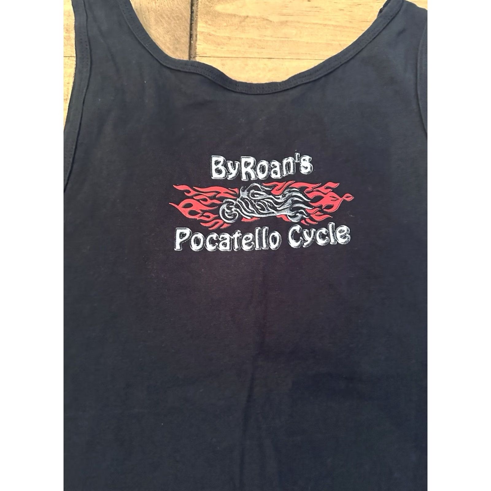 Vintage Vtg Byroan's Pocatello Motorcycle Biker Tank Top Men's Size XL Black Size US XL / EU 56 / 4 - 6 Thumbnail