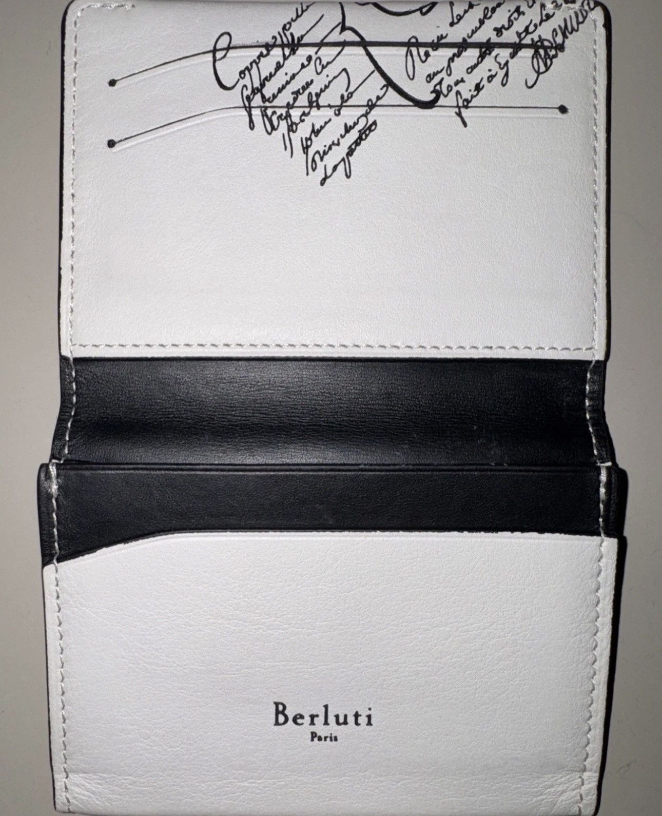 Berluti Japan Exclusive Berluti Scritto Leather Card Holder/Wallet Size ONE SIZE - 3 Thumbnail