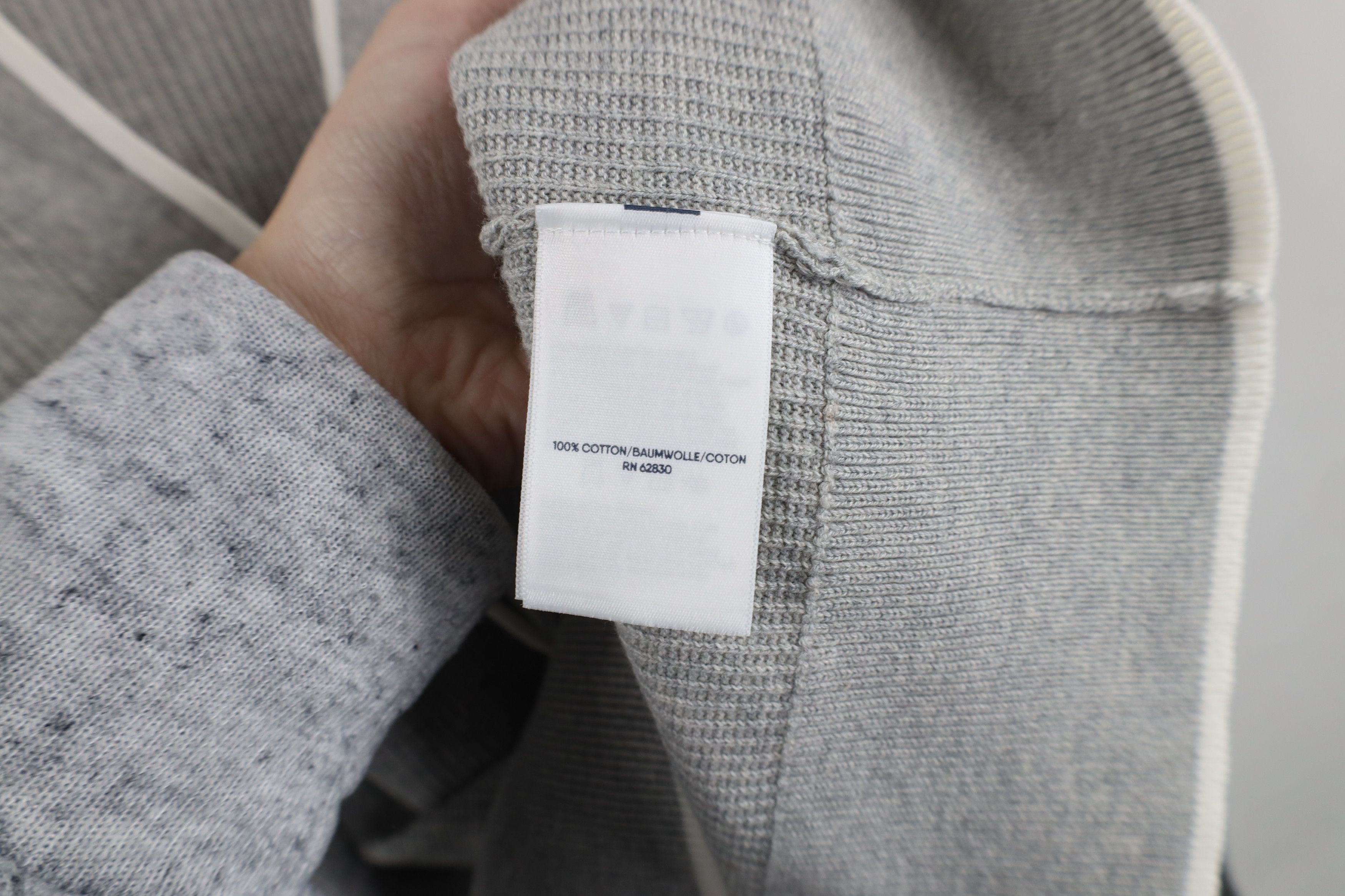 Lands' End × Vintage Vintage Lands End Cotton Ribbed Knit Cardigan Sweater Gray Size XXL / US 16-18 / IT 52-54 - 8 Thumbnail