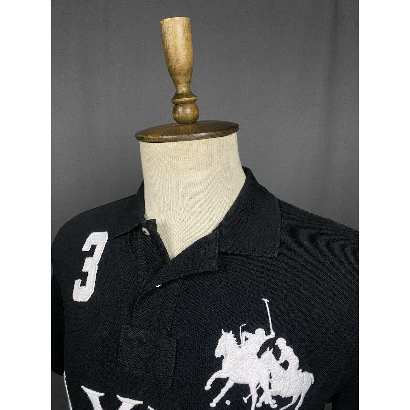 Polo Ralph Lauren Polo Ralph Lauren Big Logo Men's Black Polo T-Shirt Size L Size US L / EU 52-54 / 3 - 2 Thumbnail
