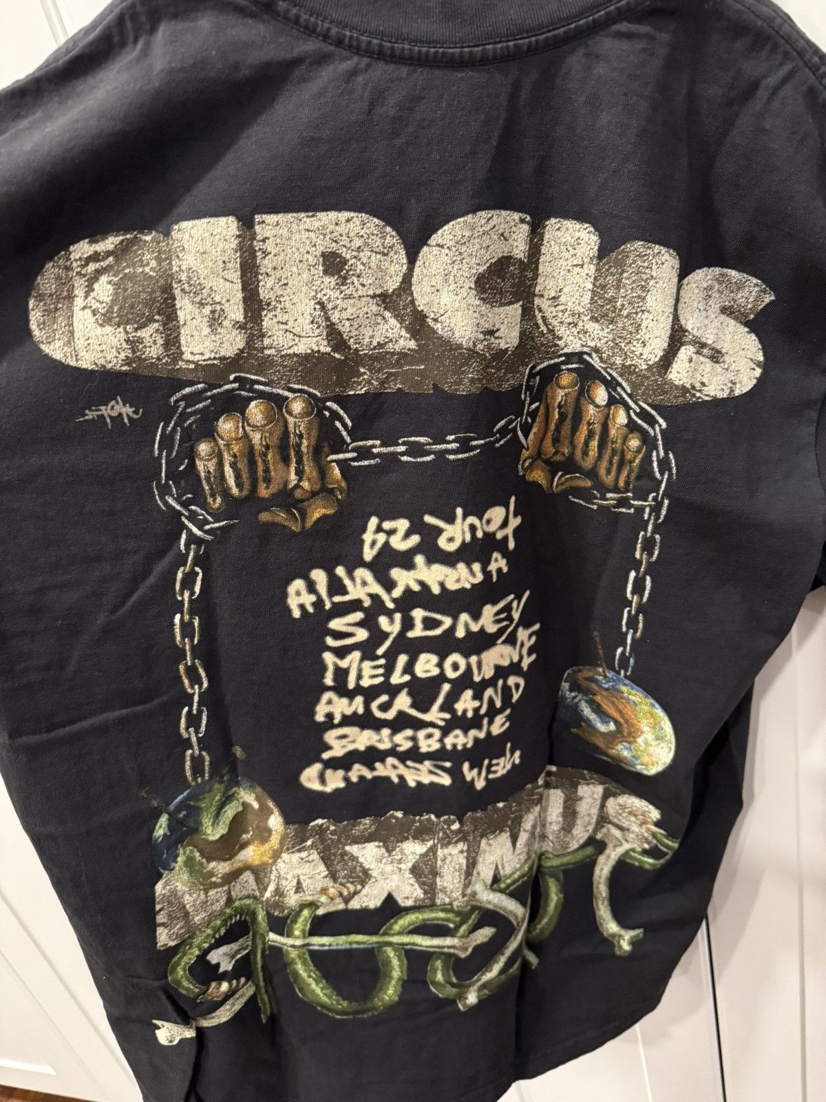 Travis Scott Travis Scott Circus Maximus Tour Tee (L) Australia Exclusive Size US L / EU 52-54 / 3 - 2 Thumbnail