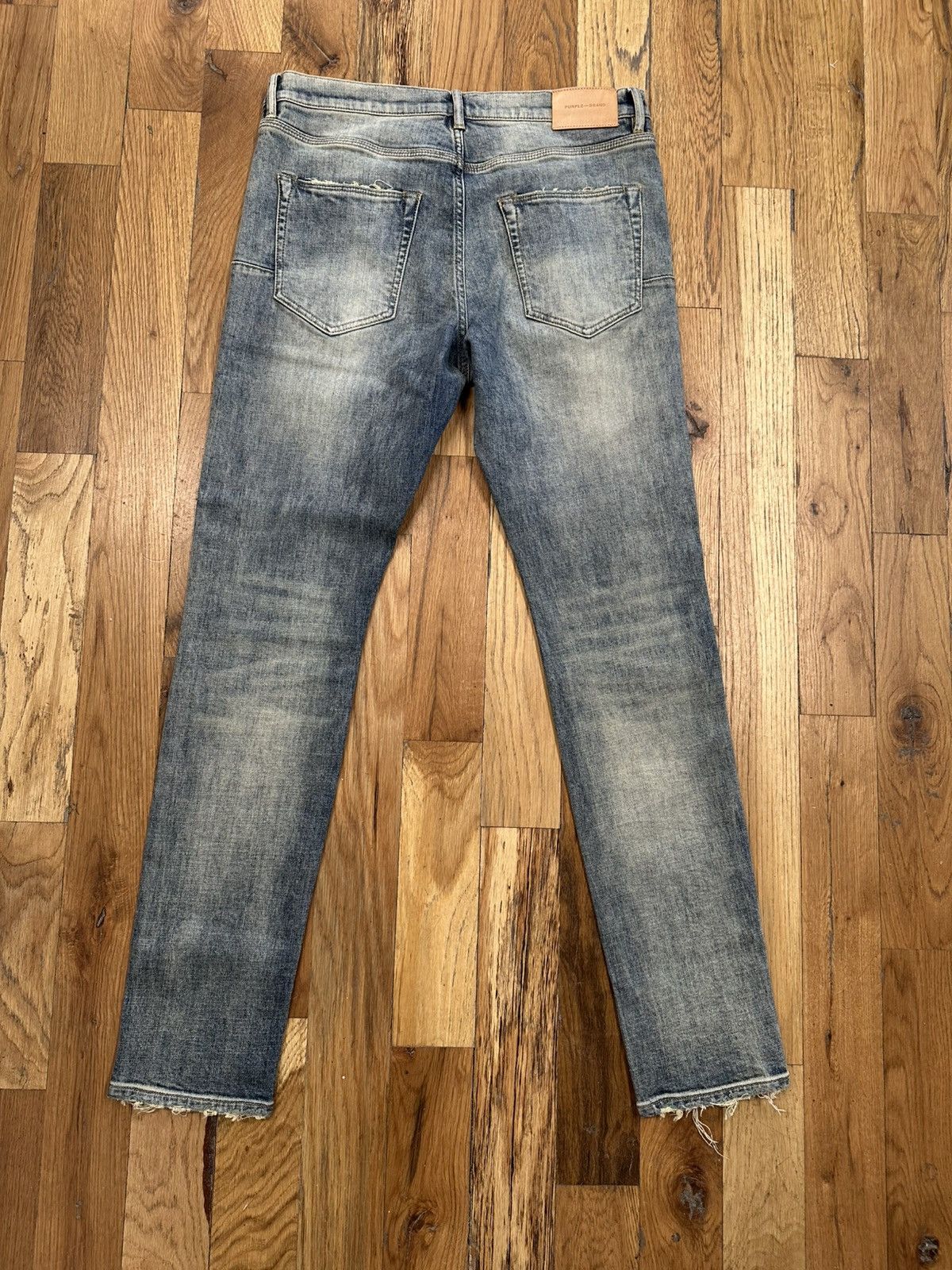 Purple Brand Purple Brand Plain Acid Washed Blue Denim Jeans Size 32 Size US 32 / EU 48 - 2 Thumbnail