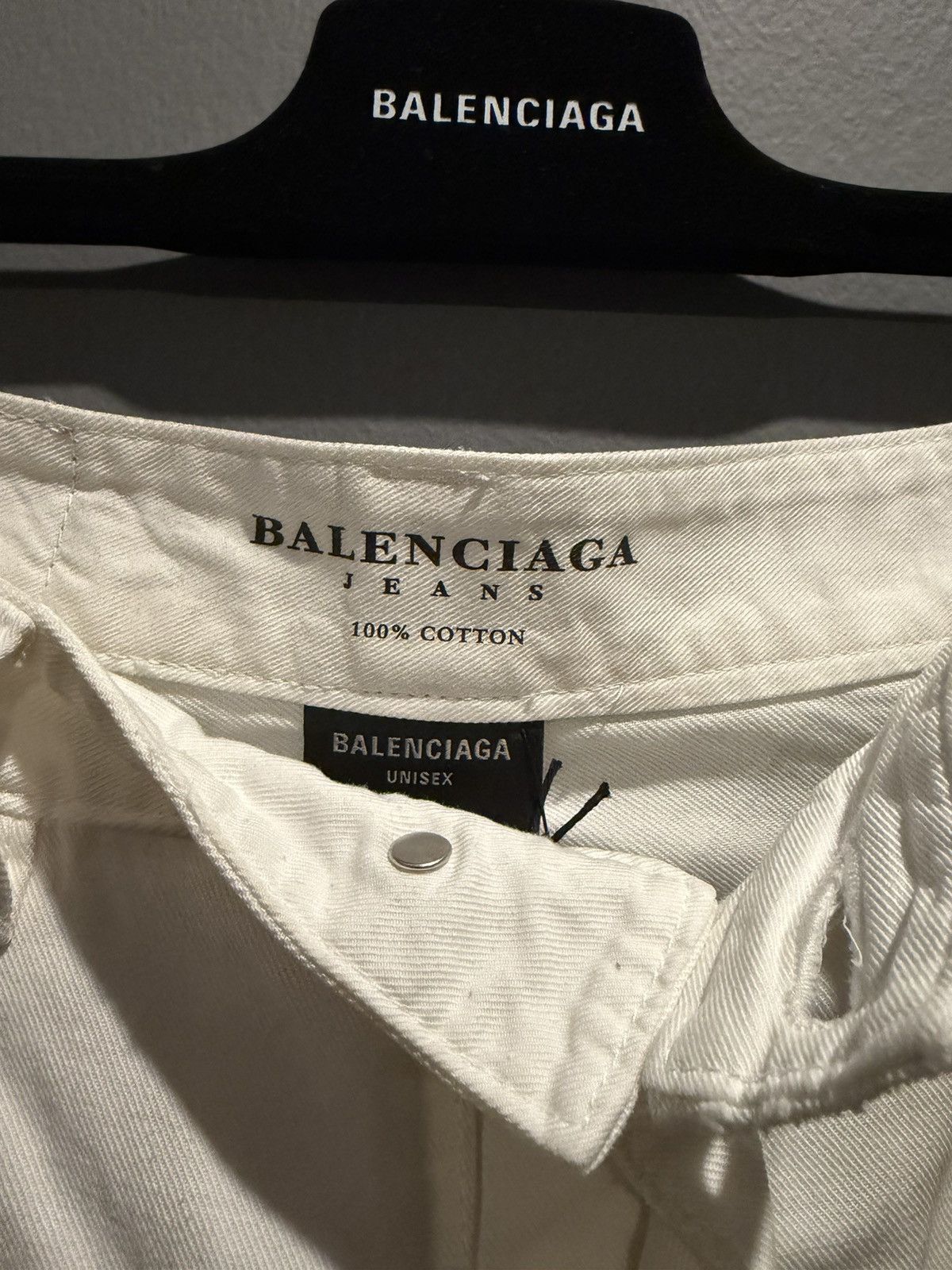 Balenciaga Balenciaga Distressed White Denim Size US 30 / EU 46 - 5 Thumbnail