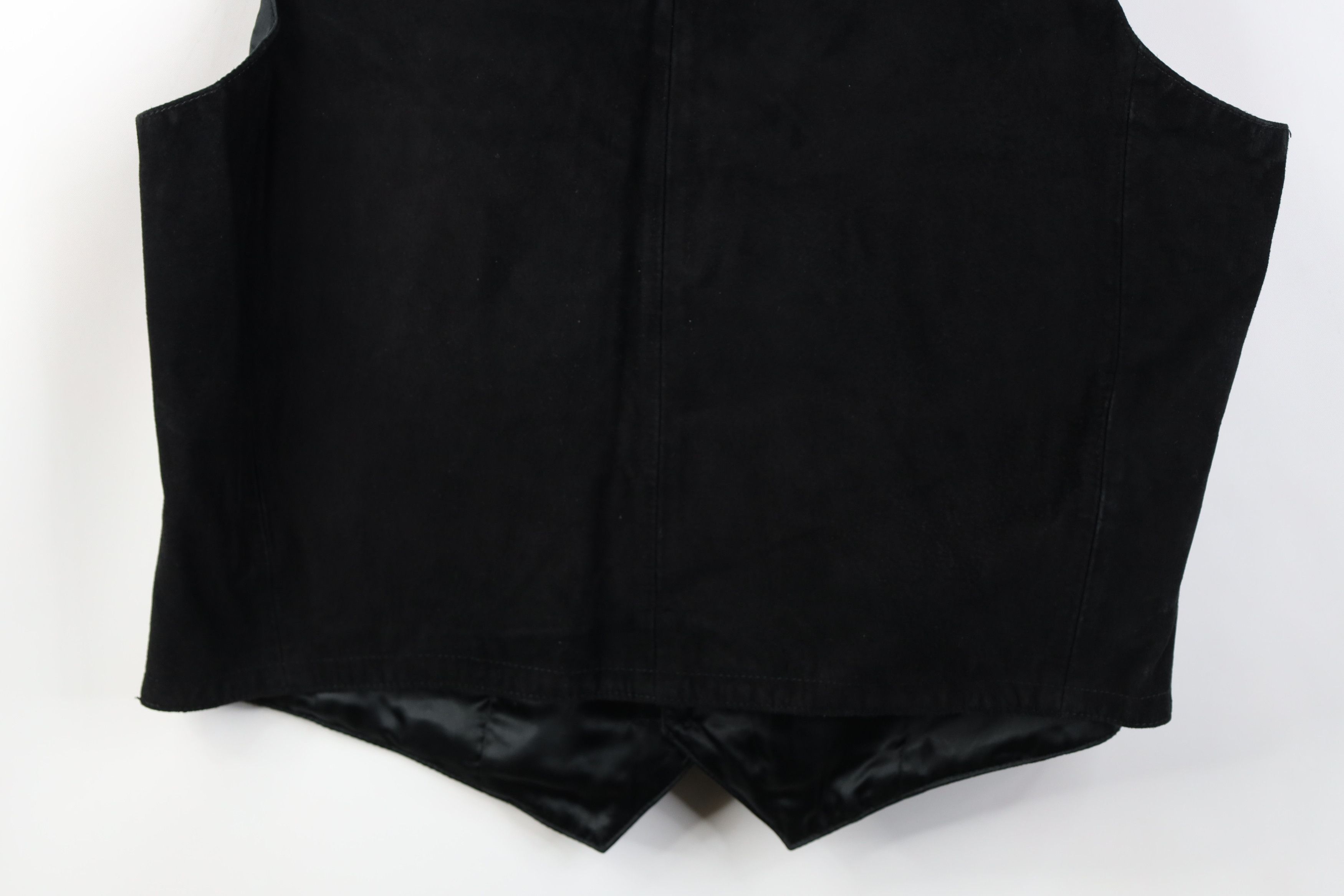 Vintage Vintage 90s Scully Suede Leather Western Vest Jacket Black Size US XXL / EU 58 / 5 - 15 Thumbnail