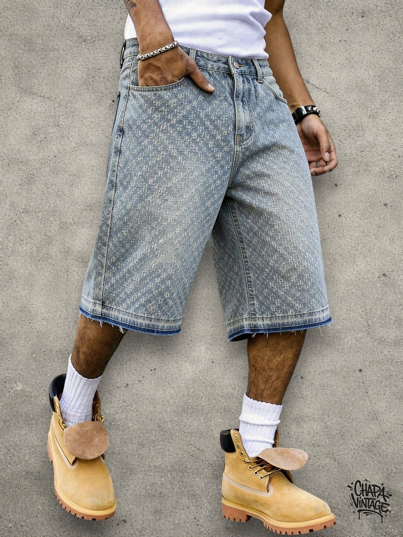 Vintage Washed jeans shorts Size US 32 / EU 48 - 4 Thumbnail