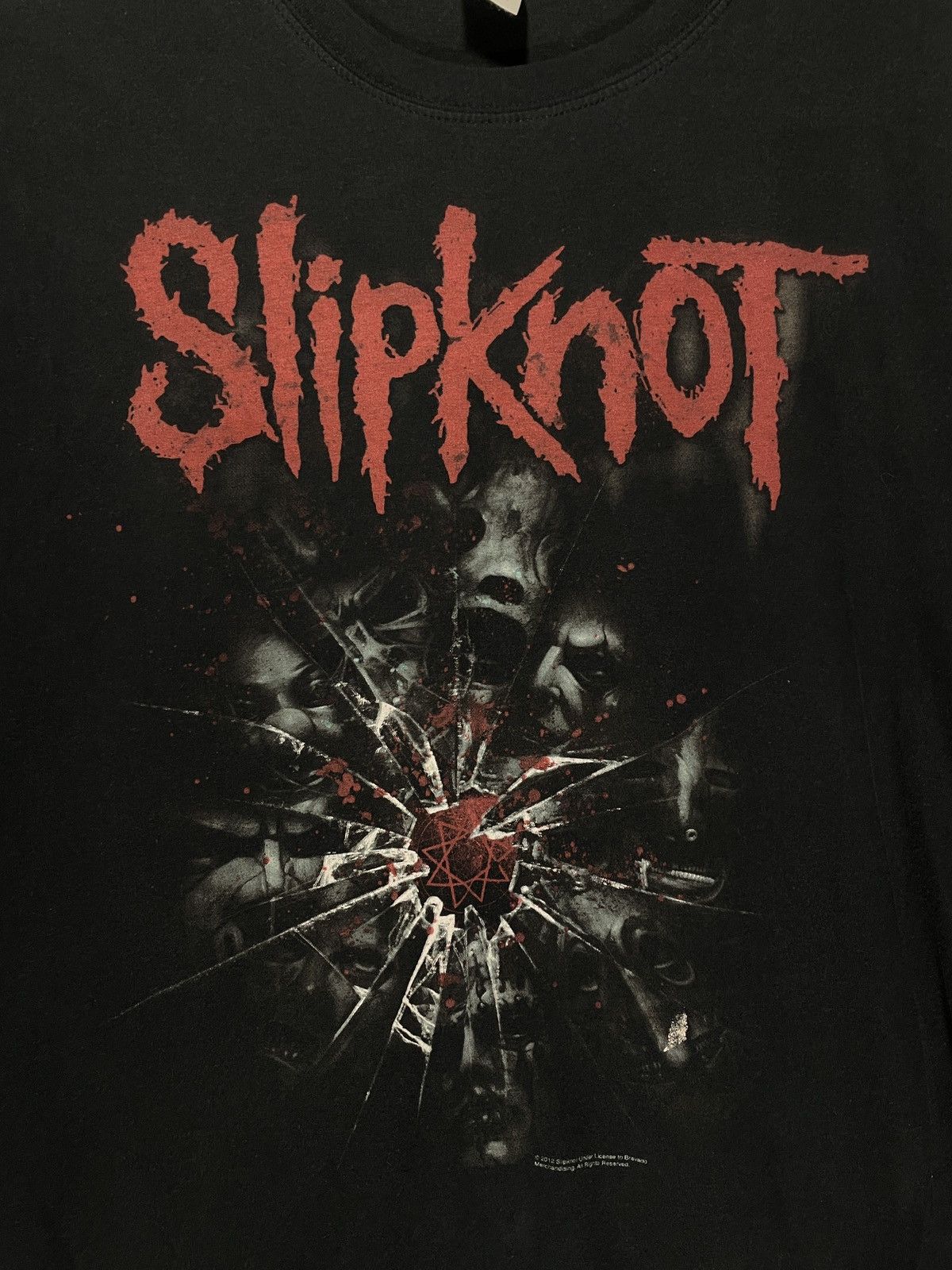 Band Tees Vintage Slipknot T Shirt Rock Band Tee Size US XL / EU 56 / 4 - 2 Thumbnail