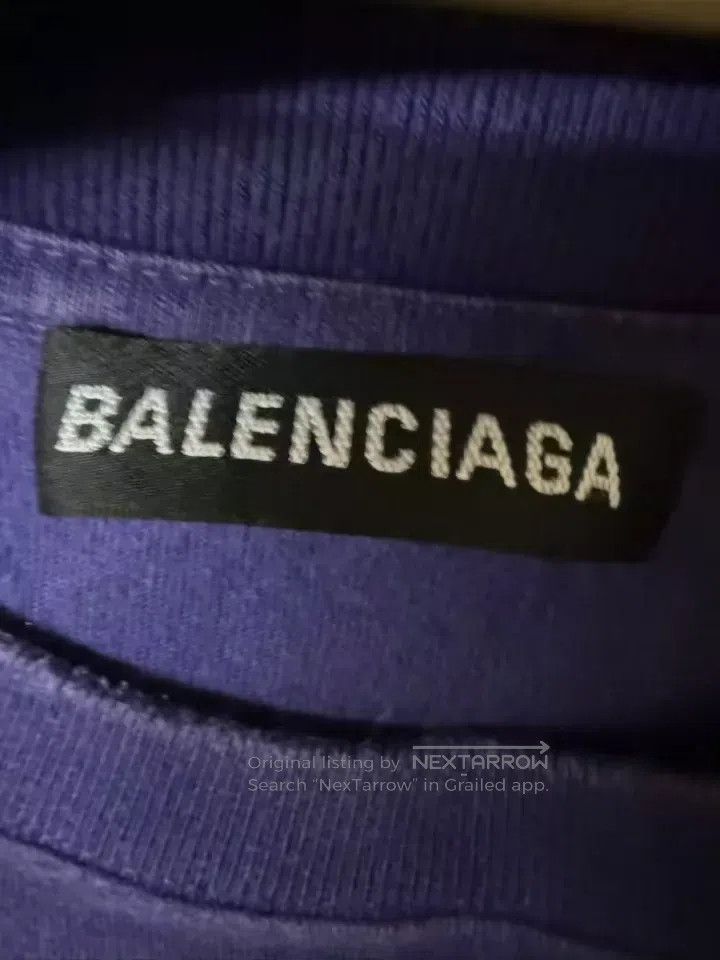 Balenciaga Balenciaga Blue Coke Printed Short Sleeve Size US XS / EU 42 / 0 - 3 Thumbnail