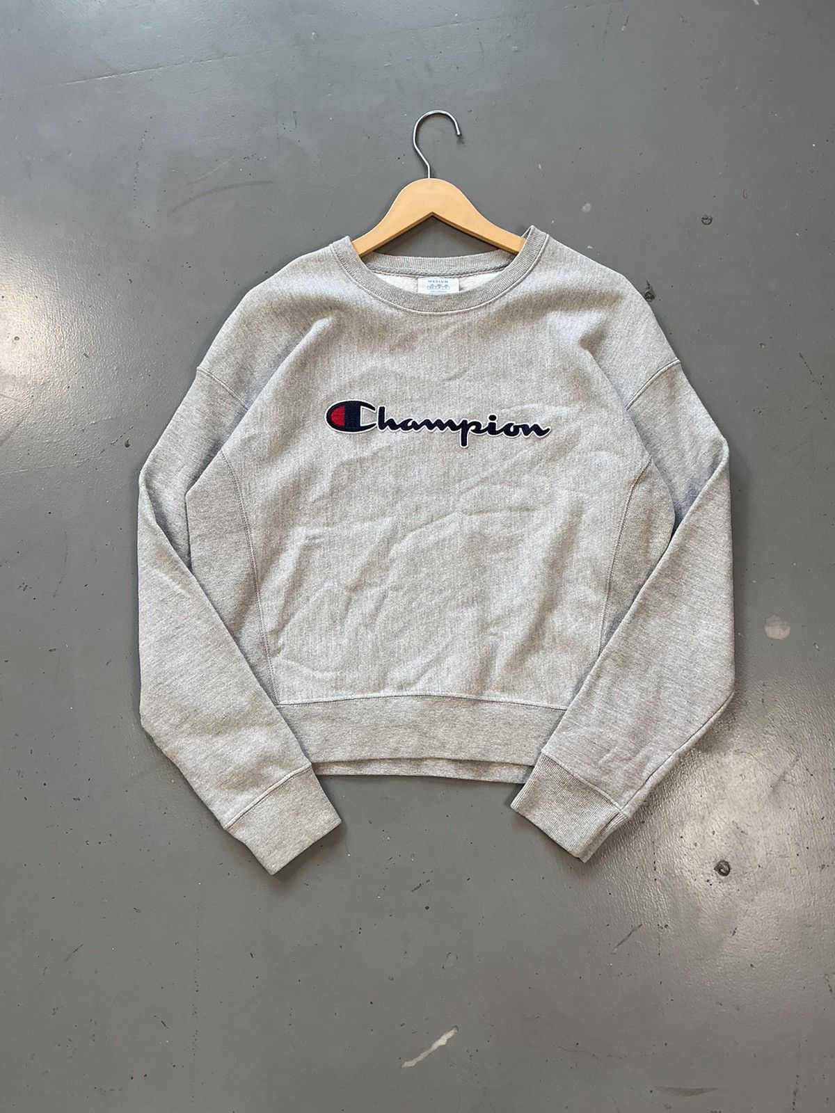 Champion × Vintage Vintage champion SpellOut boxy fit sweatshirt Size US S / EU 44-46 / 1 - 1 Thumbnail
