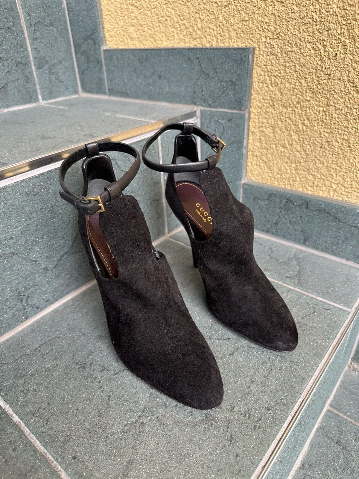 Gucci Gucci Heels Pumps Black Vintage Rare Luxury Shoes 36 US-5,5 Size US 5.5 / IT 35.5 - 3 Thumbnail