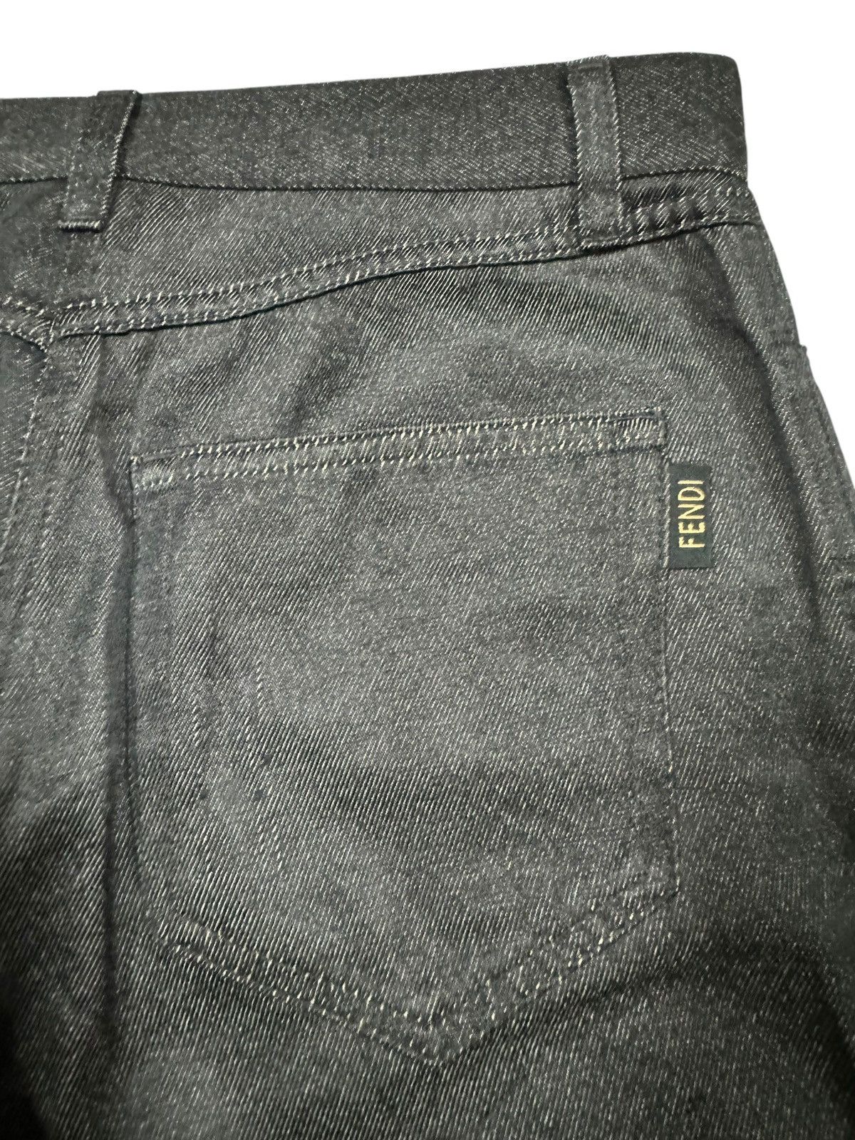 Fendi Authentic🔥Fendi Roma Italy Black Casual Pant Size US 31 - 14 Thumbnail