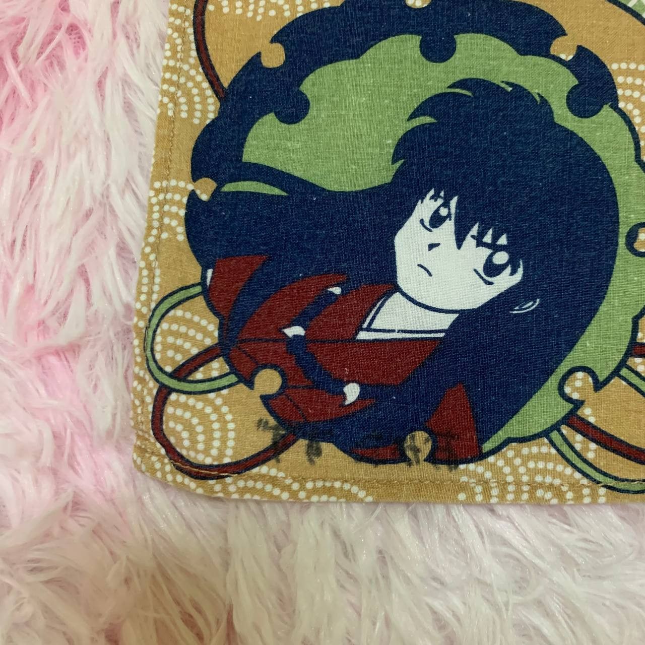 Anime × Japanese Brand × Vintage RARE Vintage Inuyasha Handkerchief Bandana Anime Manga Size ONE SIZE - 2 Thumbnail