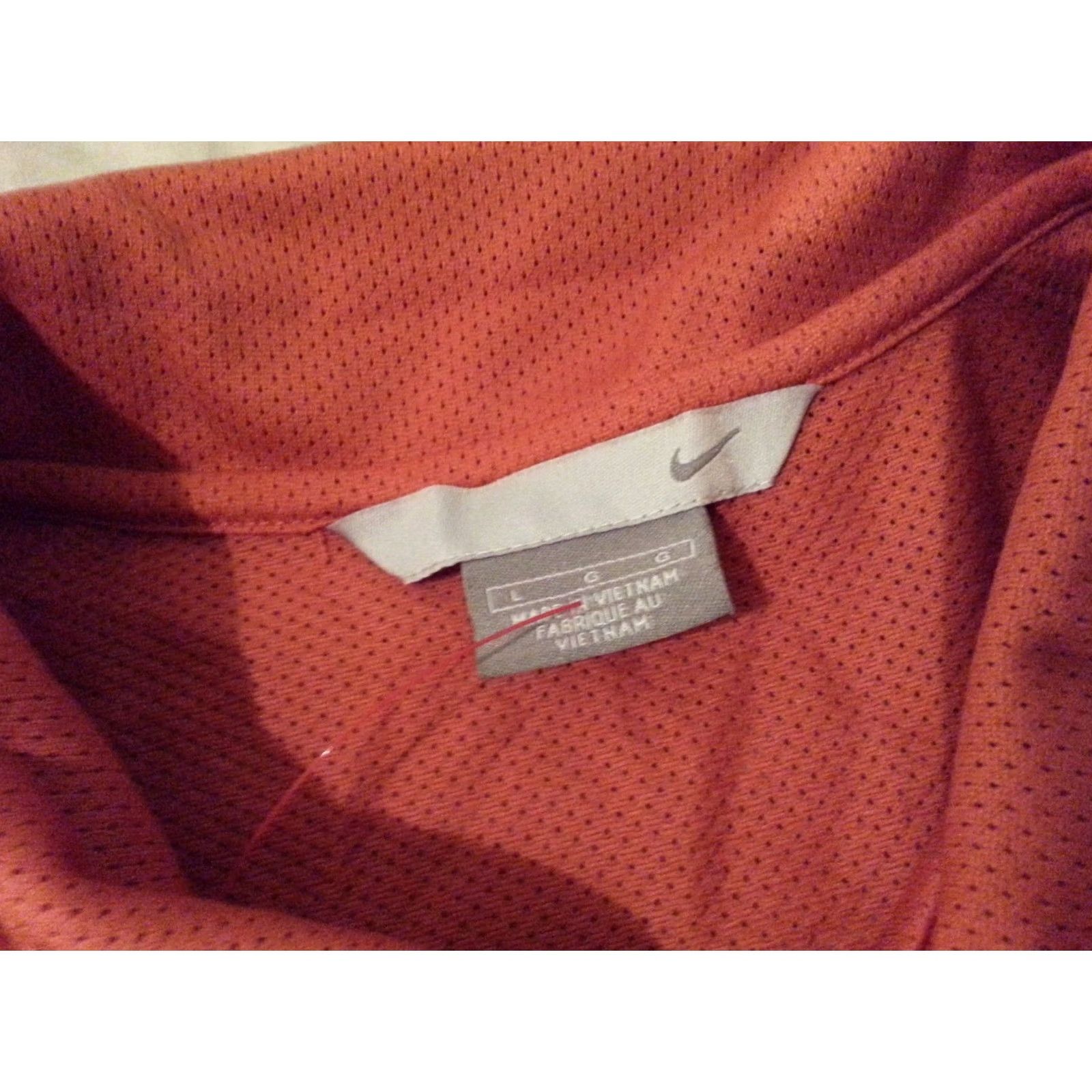 Nike Nike Golf Shirt Mens L Orange Polo Athletic Size US L / EU 52-54 / 3 - 5 Thumbnail