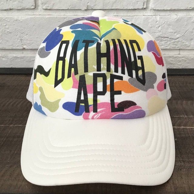 Bape BAPE Multi Camo NYC LOGO Tracker Hat Cap a bathing ape Size ONE SIZE - 1 Thumbnail