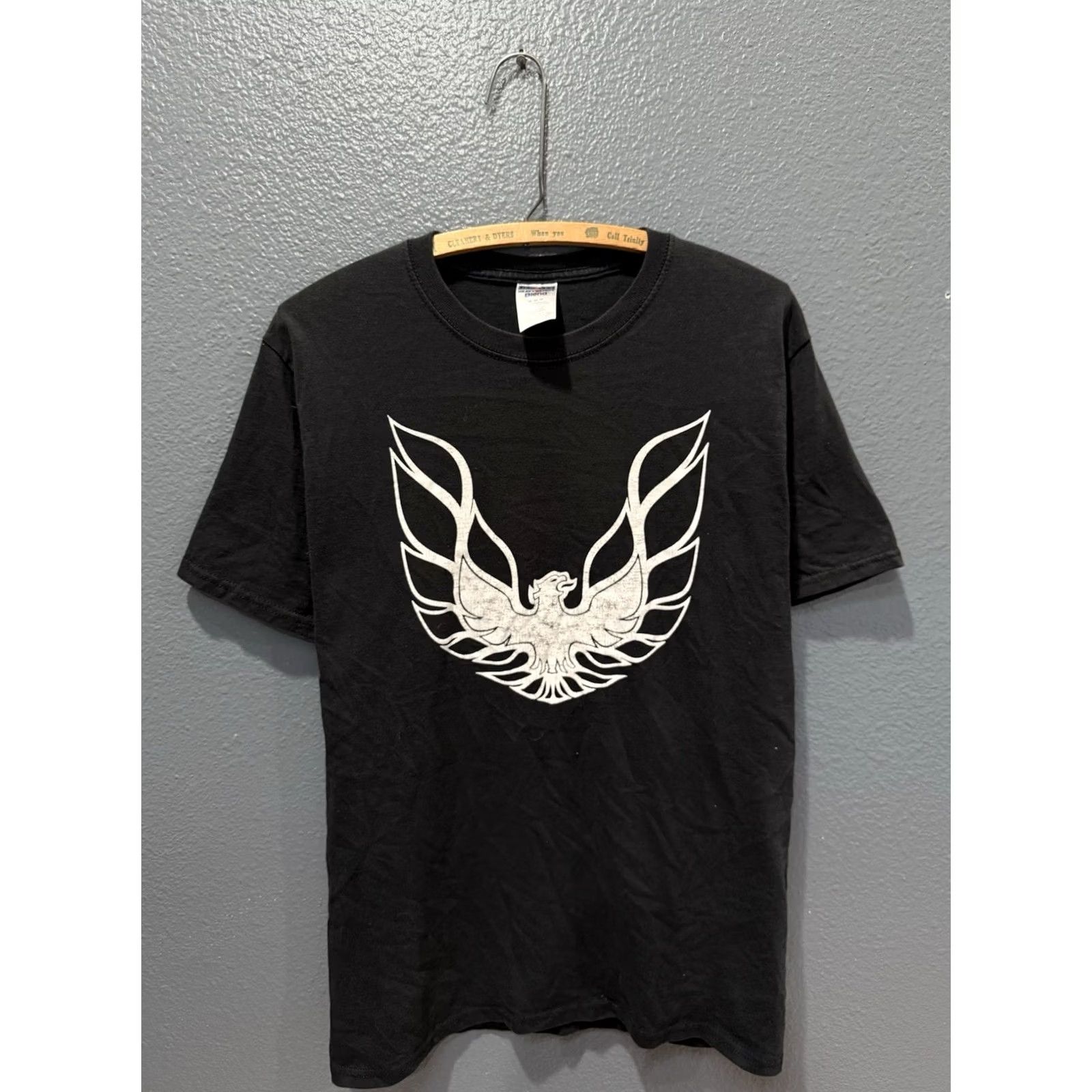 Jerzees VINTAGE Y2K Pontiac Thunder Bird Black Tee Shirt Size Medium Jerzees Tee Shirt Mens M Black Bird 90s Size US M / EU 48-50 / 2 - 3 Thumbnail