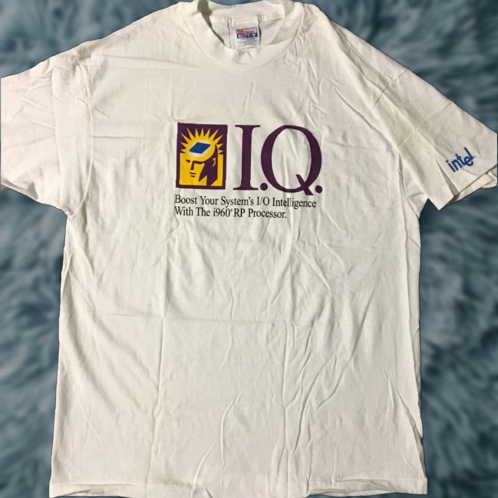 Vintage VINTAGE Intel i960 Promo Shirt XL White Men T-Shirt Size US XL / EU 56 / 4 - 1 Thumbnail