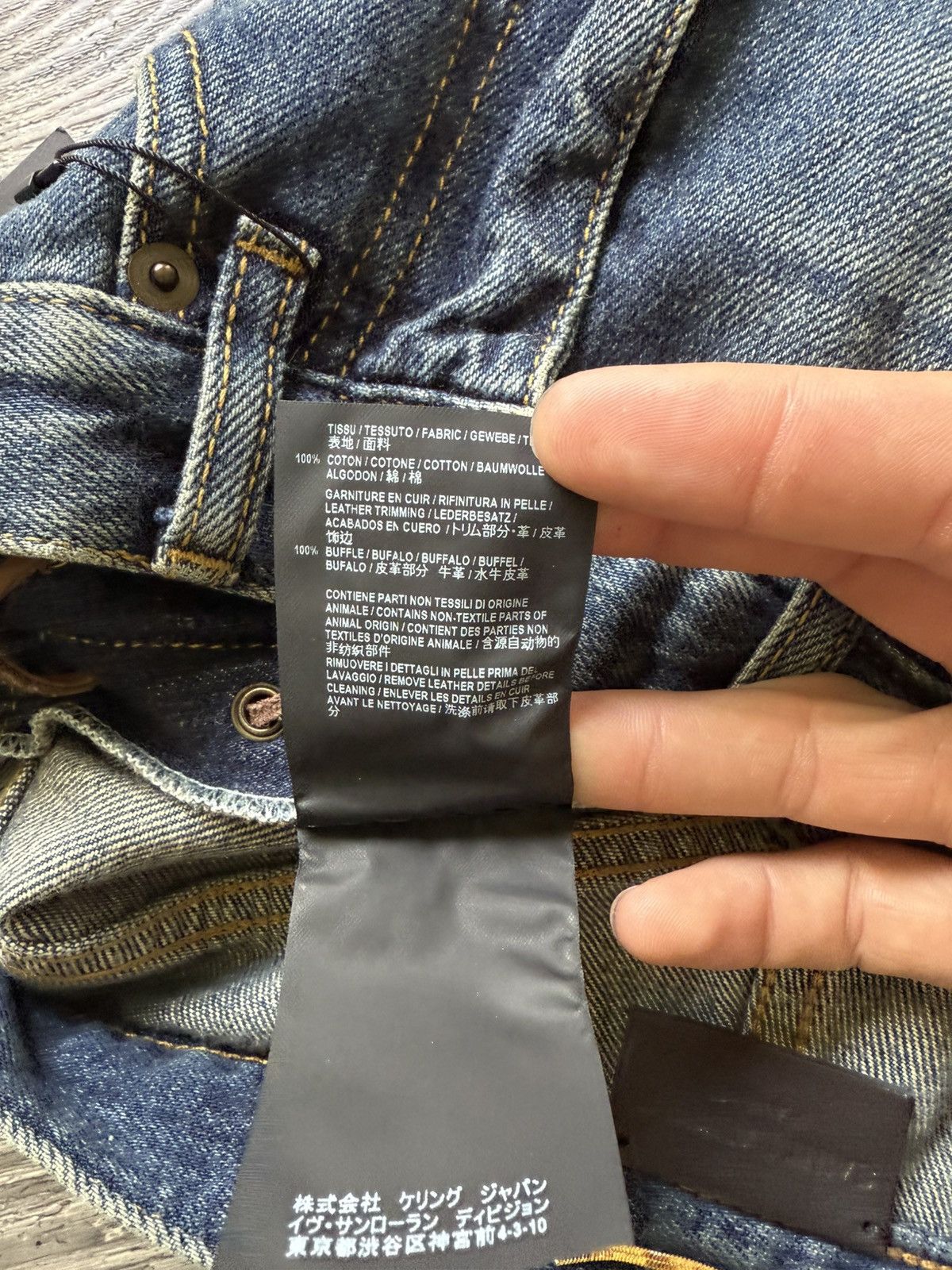 Saint Laurent Paris Saint Laurent Paris Leather Lace-Up Denim Short Size 26" / US 2 / IT 38 - 8 Thumbnail