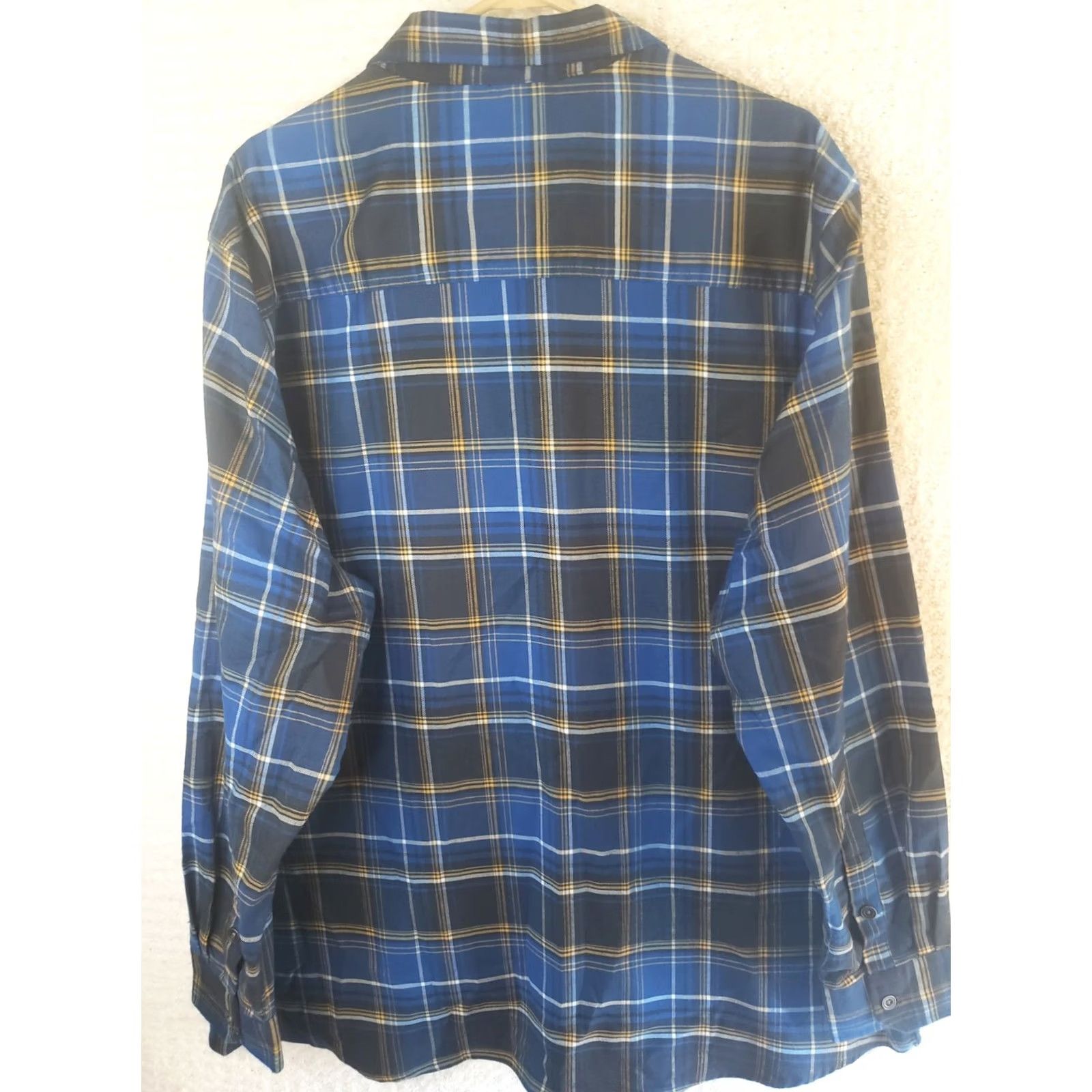 Vintage SwissTech Shirt Blue Plaid Button-Down 3XL Mens Long Sleeve Outdoor Casual Travel Lightweight Woven Spandex Pocket Size US XXL / EU 58 / 5 - 6 Thumbnail