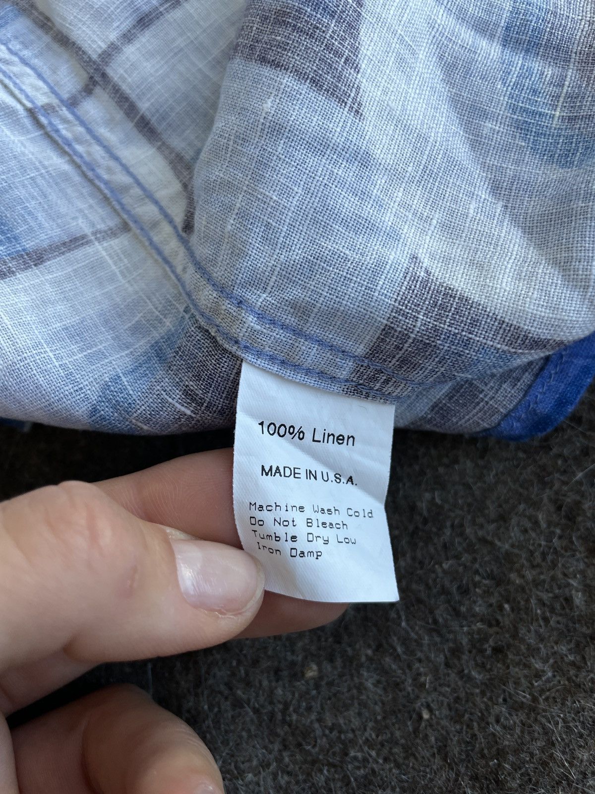 Gitman Bros. Vintage Gitman Bros. Vintage Linen Shirt Size US XL / EU 56 / 4 - 7 Thumbnail