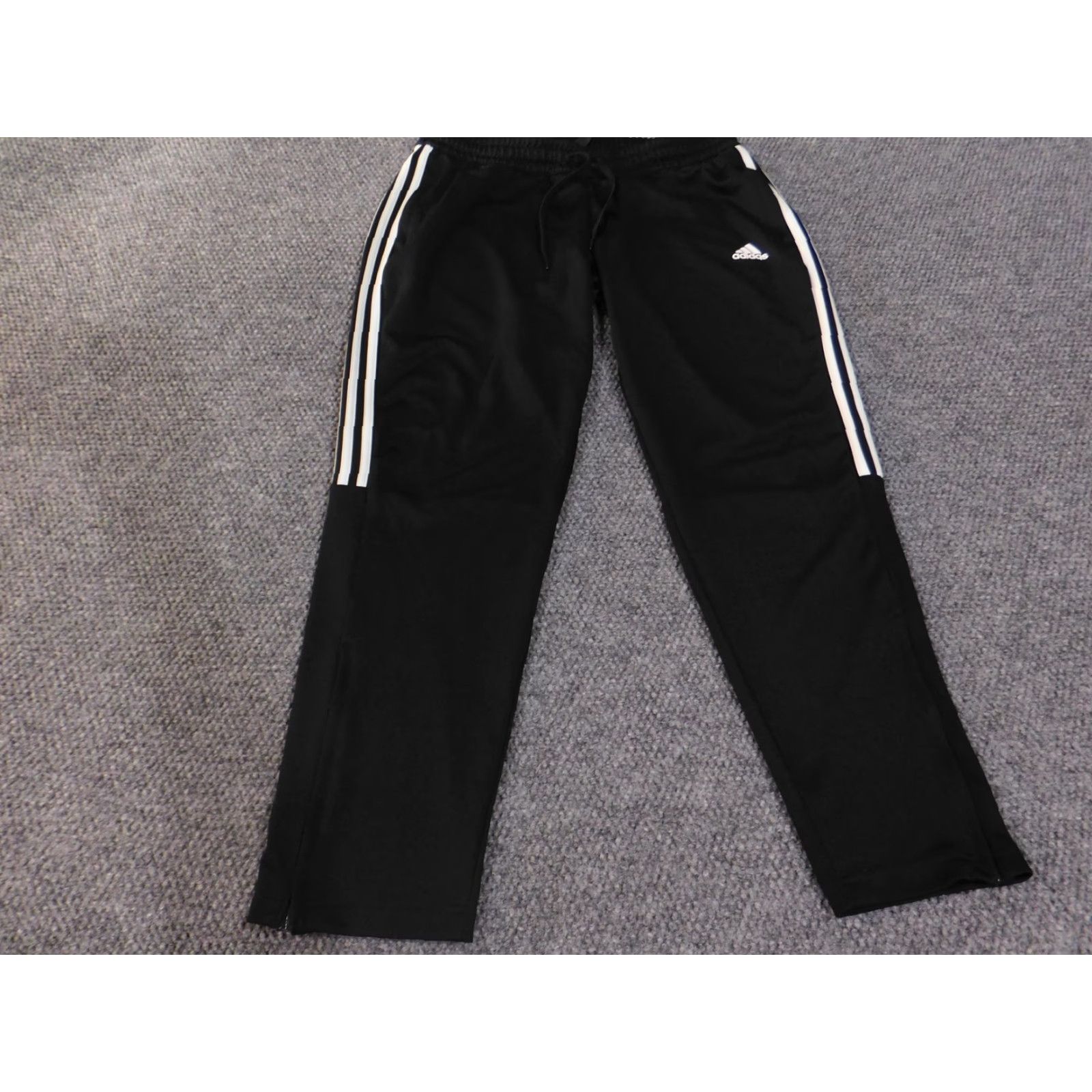 Adidas Adidas Track Pants Mens XL Black White Three Stripe Primegreen Athletic Zip Gym Size US 36 / EU 52 - 2 Thumbnail