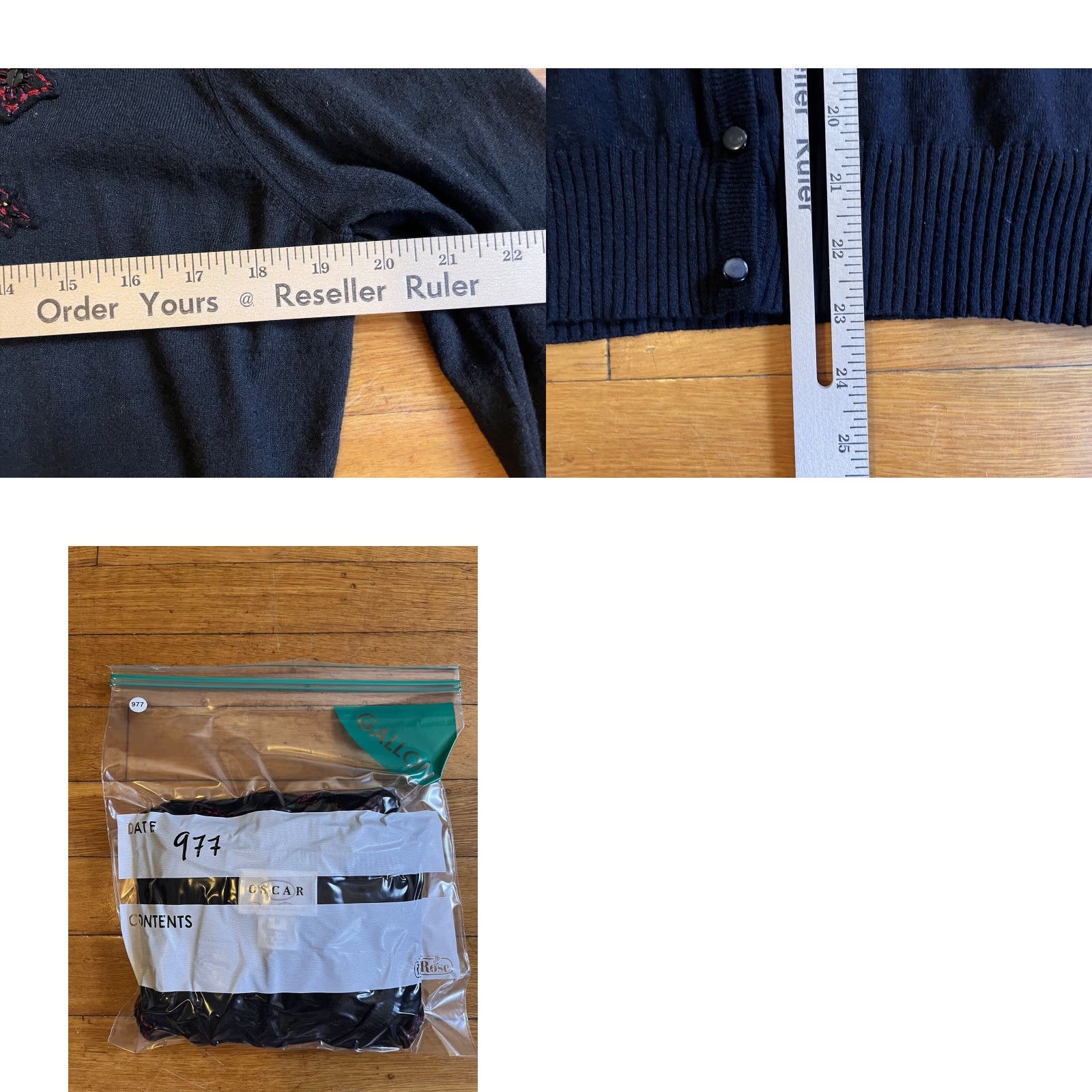 Oscar De La Renta VINTAGE Oscar de la Renta Cardigan Sweater Women’s Medium Black Size M / US 6-8 / IT 42-44 - 8 Thumbnail