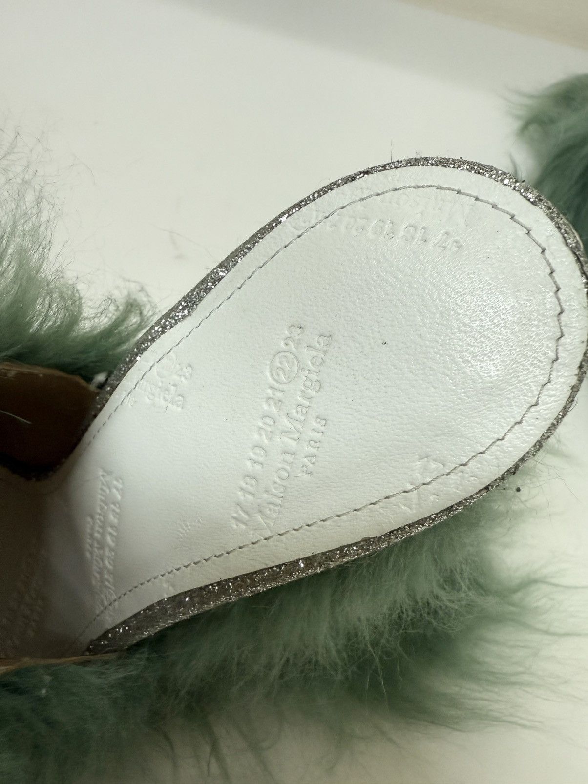 Maison Margiela MAISON MARGIELA Pre-owned Green Faux Fur Mules & Clogs Size US 6 / IT 36 - 7 Thumbnail