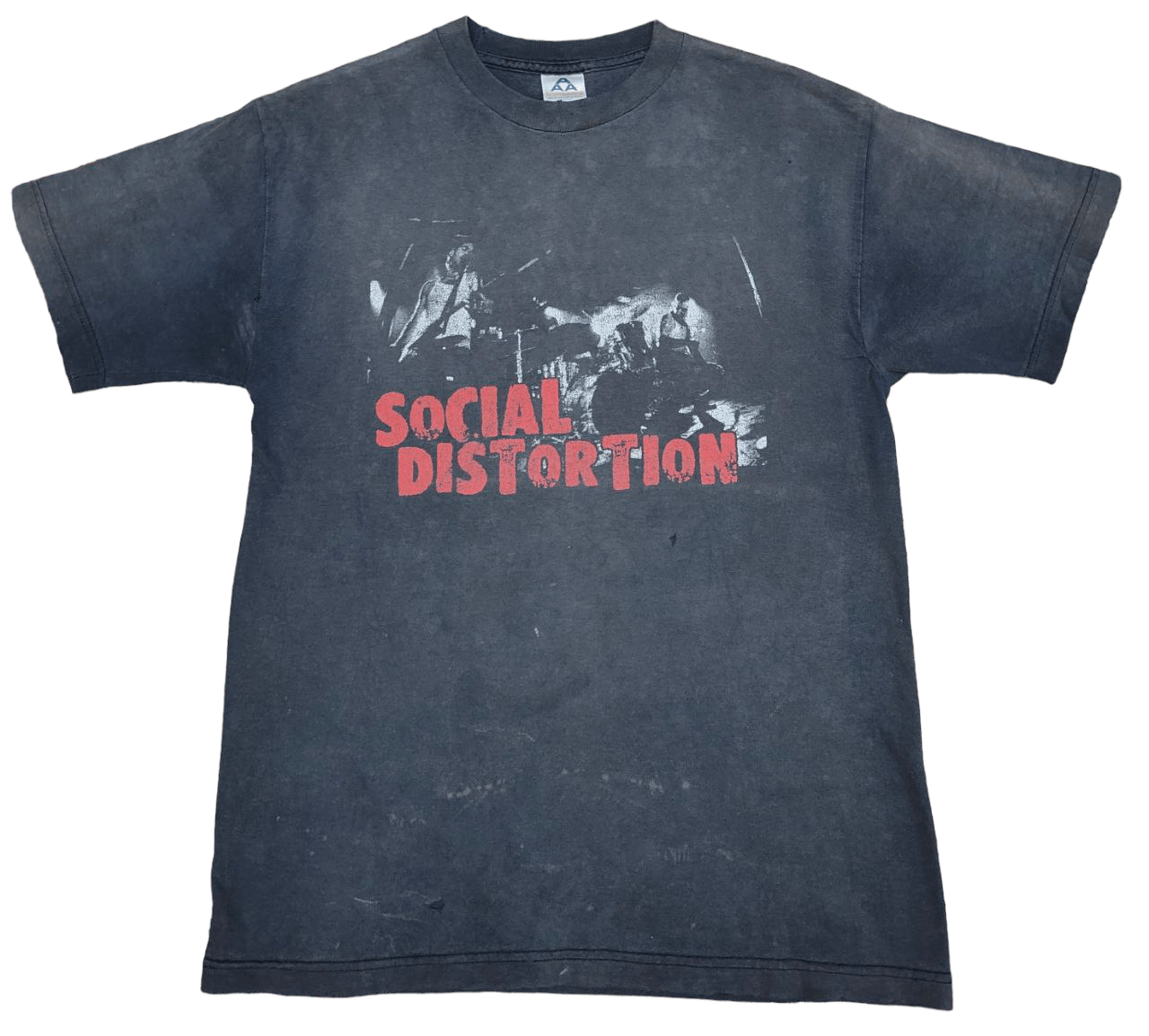image of Band Tees x Vintage Social Distortion Band Faded T in Faded Black, Men's (Size Medium)