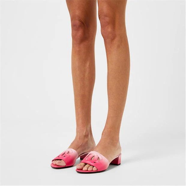 Dolce & Gabbana o1g2r1mq1024 Calfskin Heeled Mules in Rosa Size US 7 / IT 37 - 5 Thumbnail