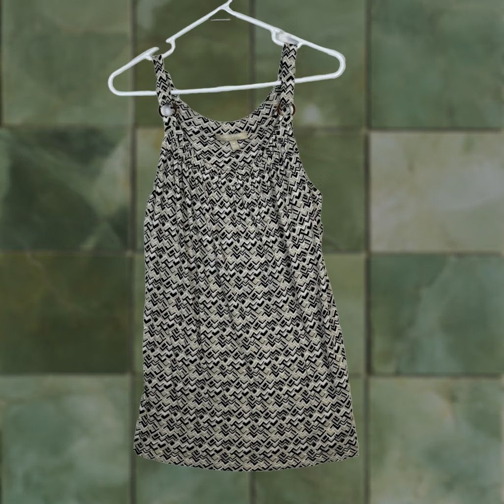 Banana Republic Banana Republic Women's Tan Sleeveless Mini Dress Geometric Size M – Exc W Size M / US 6-8 / IT 42-44 - 1 Thumbnail