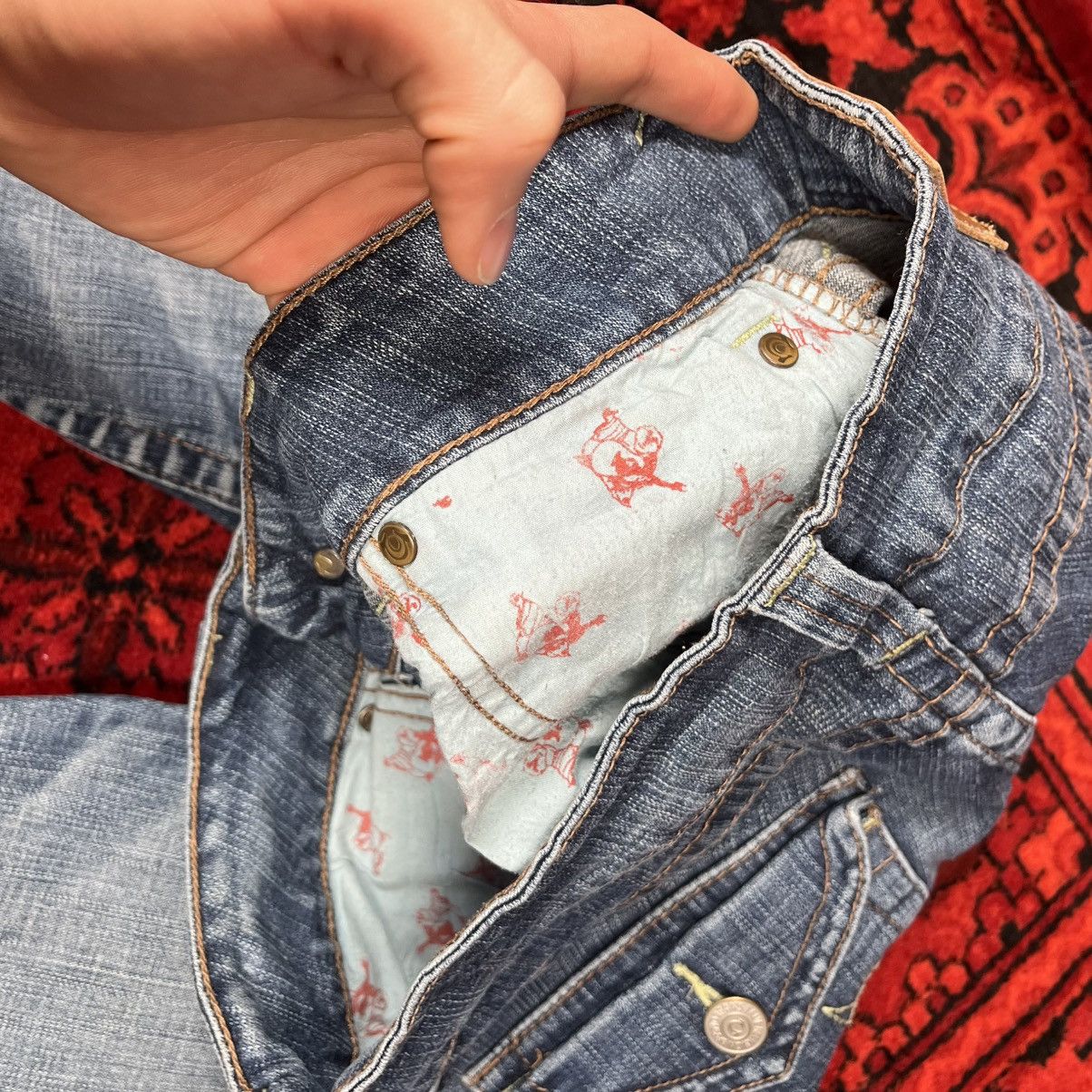 True Religion True Religion Brand Jeans Vintage Y2K Flared Bootcut Denim Size 29" - 15 Thumbnail