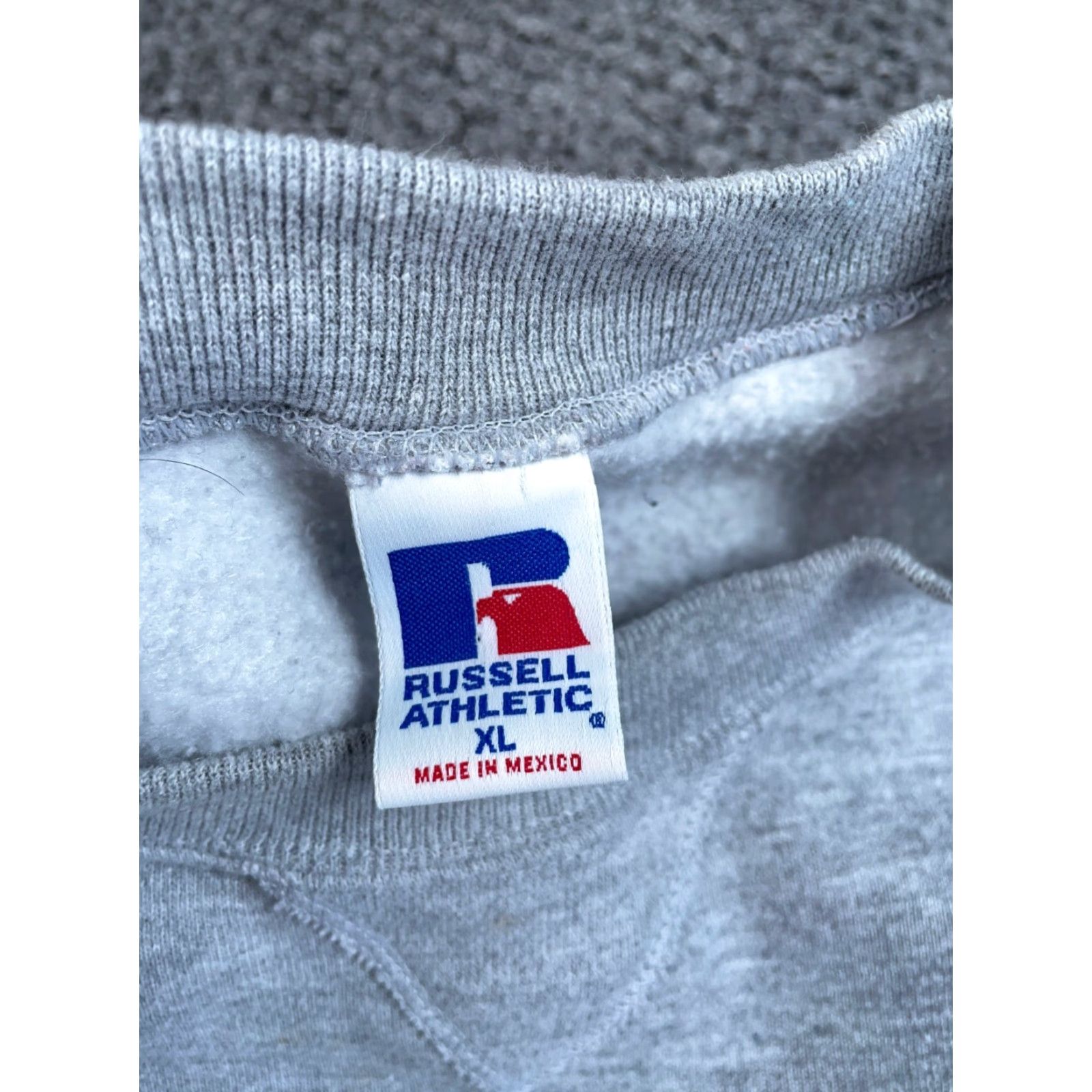 Russell Athletic VTG Russell Athletic Sweatshirt Adult XL Gray Crewneck Power/Graphic Print Flag USA 9/11 Patriotic Retro Vintage Size US XL / EU 56 / 4 - 3 Thumbnail