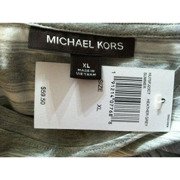 Michael Kors MICHAEL KORS MENS NEW GRAY 100%COTTON CREW NECK T-SHIRT XL Size US XL / EU 56 / 4 - 3 Thumbnail