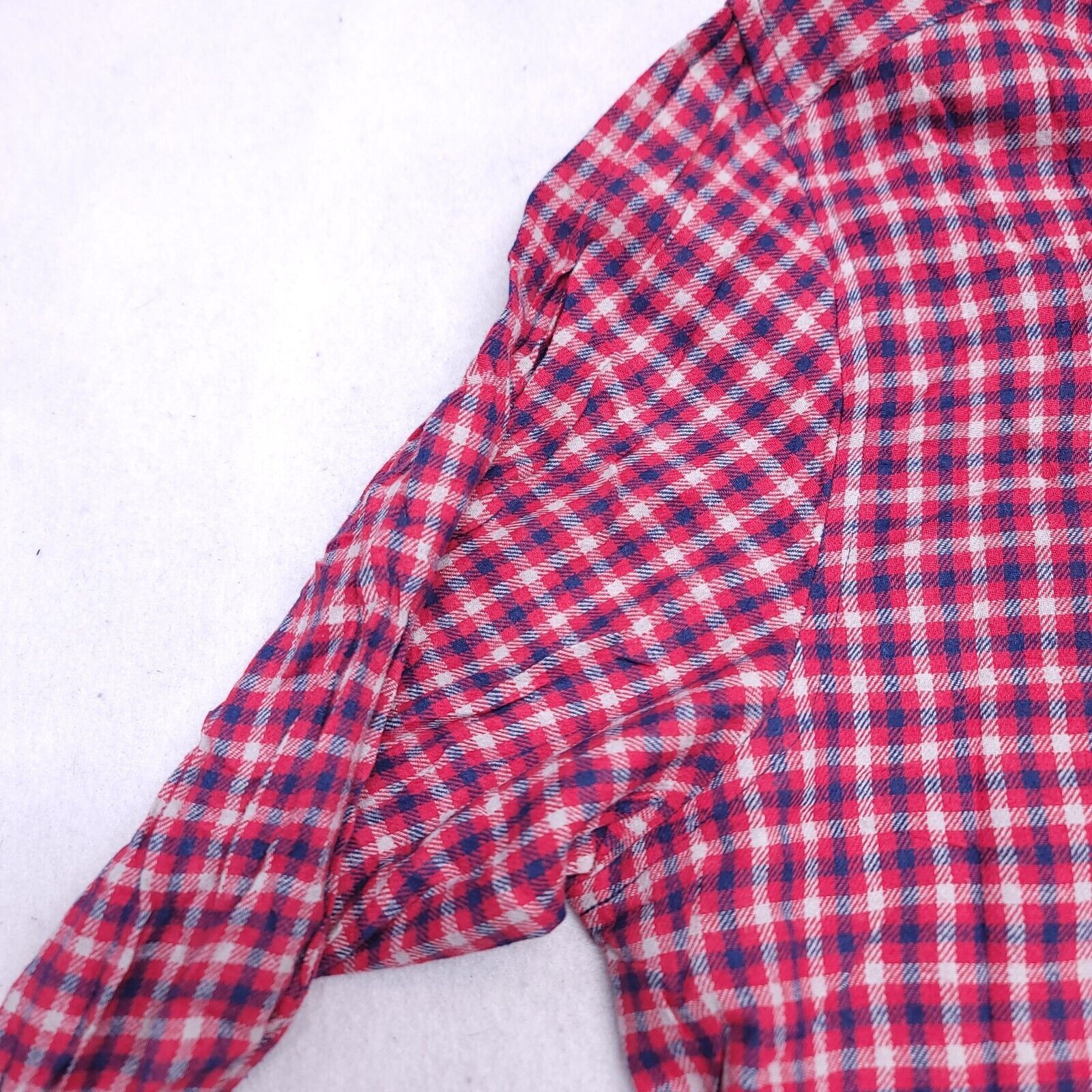 Saddlebred Saddlebred Tartan Flannel Shirt Mens Size Large L Red Blue Size US L / EU 52-54 / 3 - 4 Thumbnail