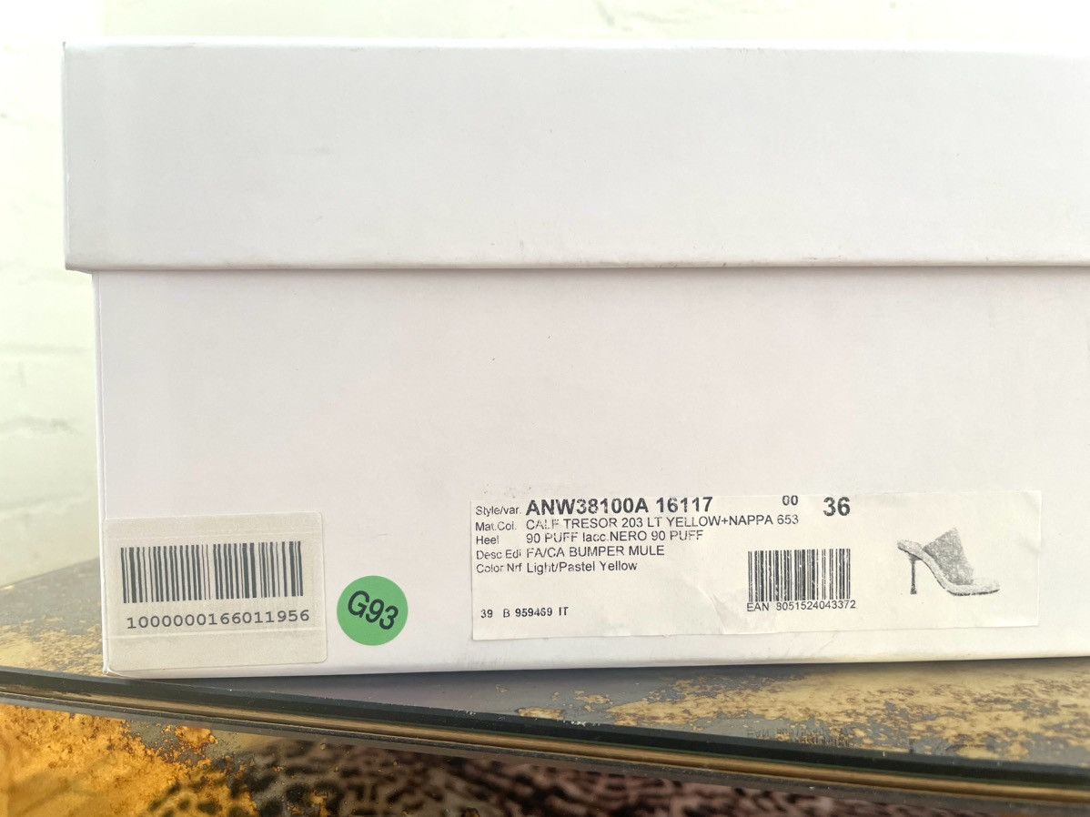 JW Anderson JW Anderson BUMPER-TUBE LEATHER MULES💛🩷 Size US 6 / IT 36 - 6 Thumbnail