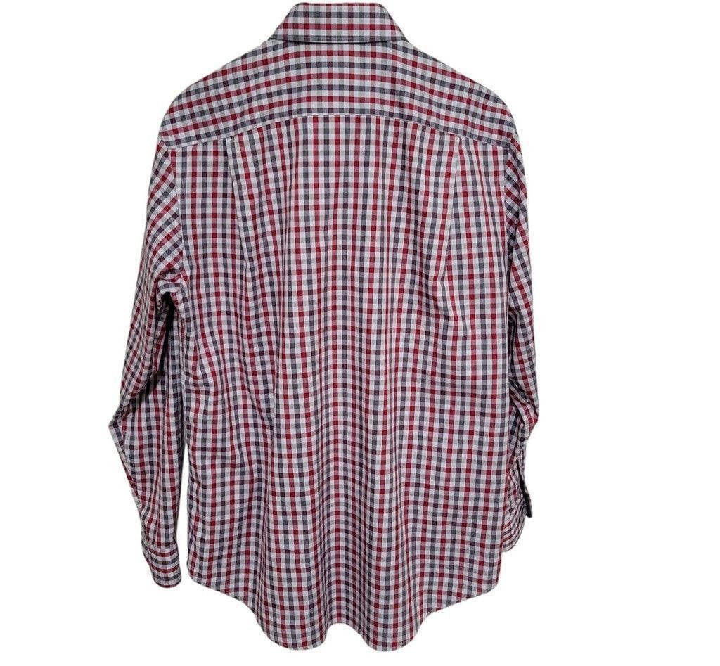 Joseph Abboud Joseph Abboud Long-Sleeves Checkered Non-Iron Shirt. Large. Size US L / EU 52-54 / 3 - 6 Thumbnail