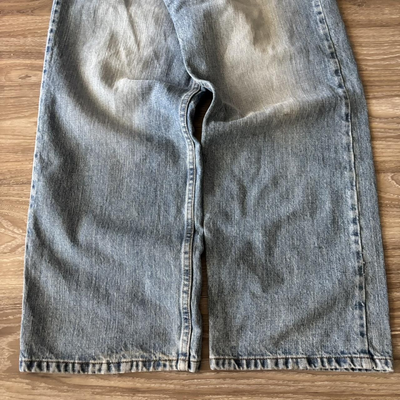 Japanese Brand Crazy Vintage Y2K/2000s Baggy Faded Light Wash Skater Denim Jeans! 38x34 Size US 38 / EU 54 - 6 Thumbnail