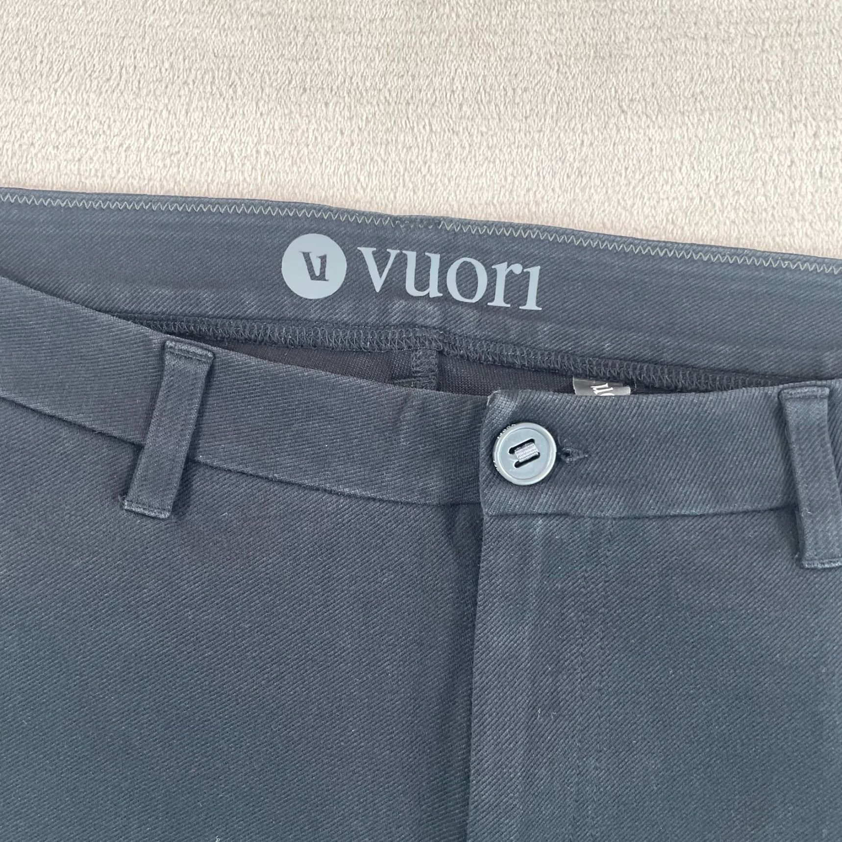 Vuori Vuori Everything Chino Pants Men 33x28 Black Stretch Performance Athleisure V420 Size US 33 - 2 Thumbnail