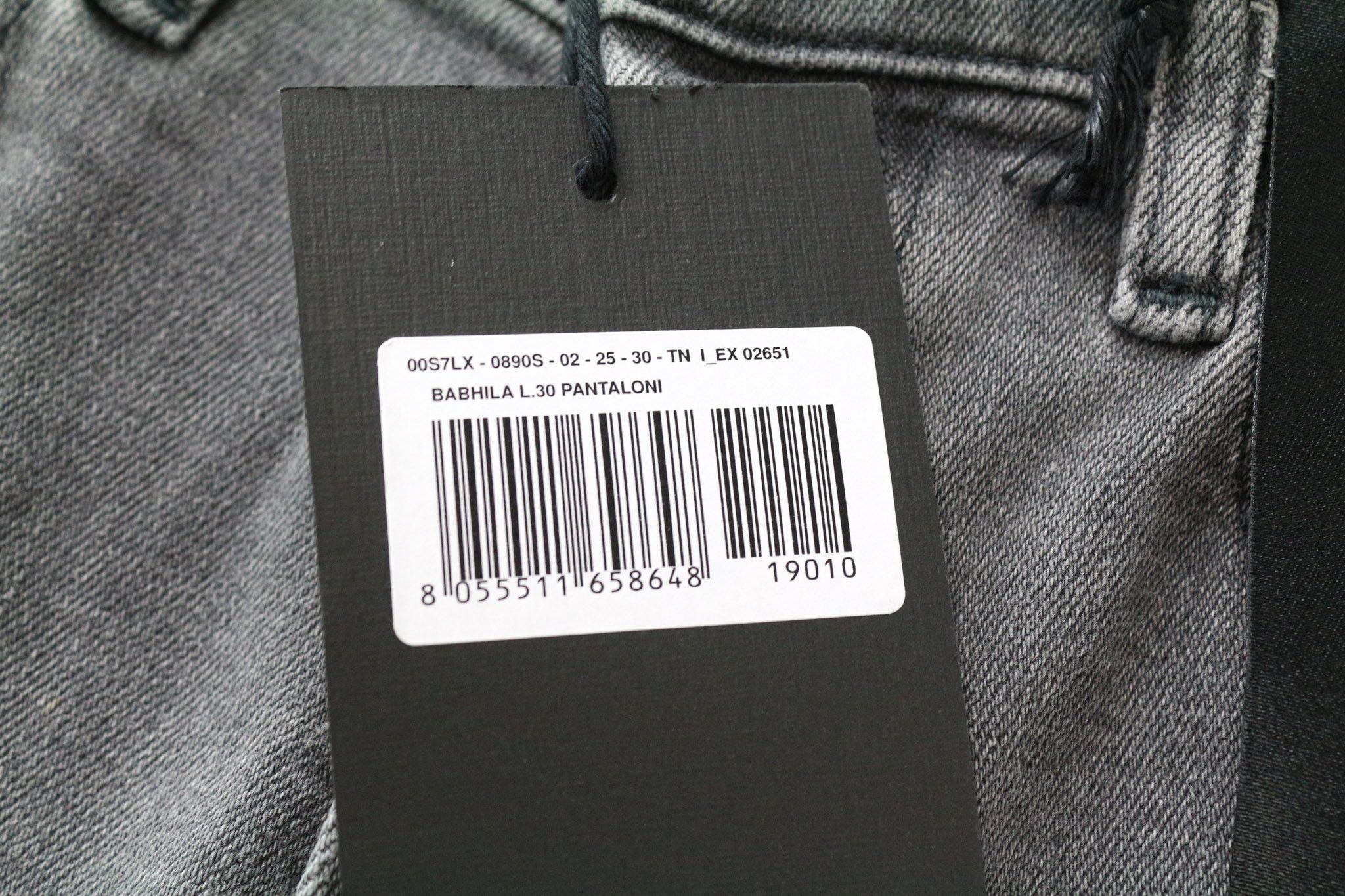 Diesel BABHILA 0890S W25/L30 Grey Buttoned Jeans 71780 Size 25" / US 0 / IT 36 - 6 Thumbnail